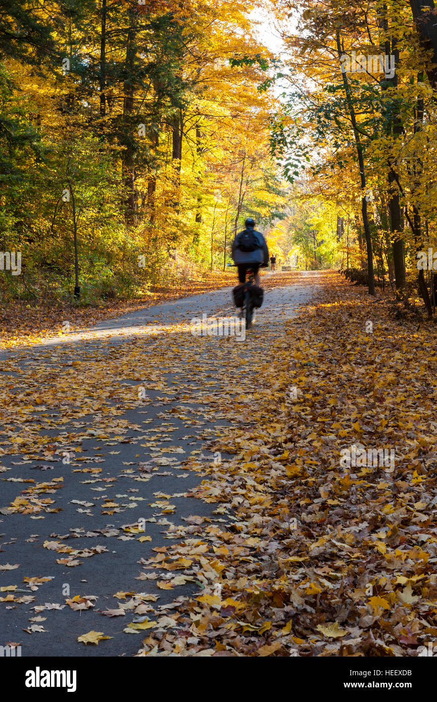 Bicycle and pedestrian paths canada hires stock photography and images