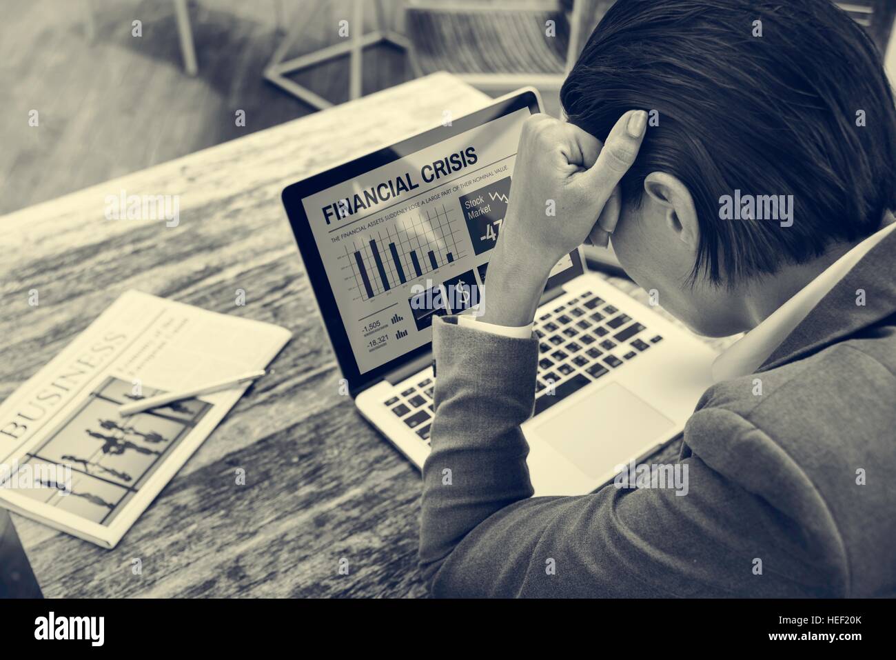 Depressed Upset Stressed Migraine Tension Concept Stock Photo - Alamy