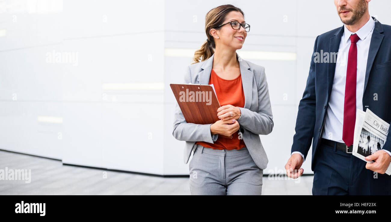 Business People Commuter Walking City Life Concept Stock Photo - Alamy