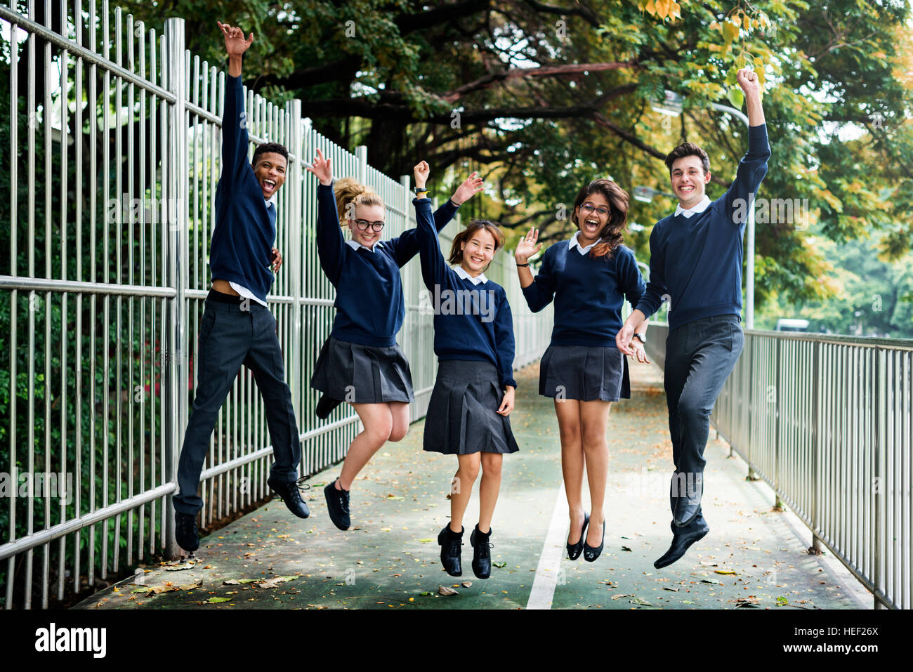 Diversity Students Friends Happiness Concept Stock Photo - Alamy