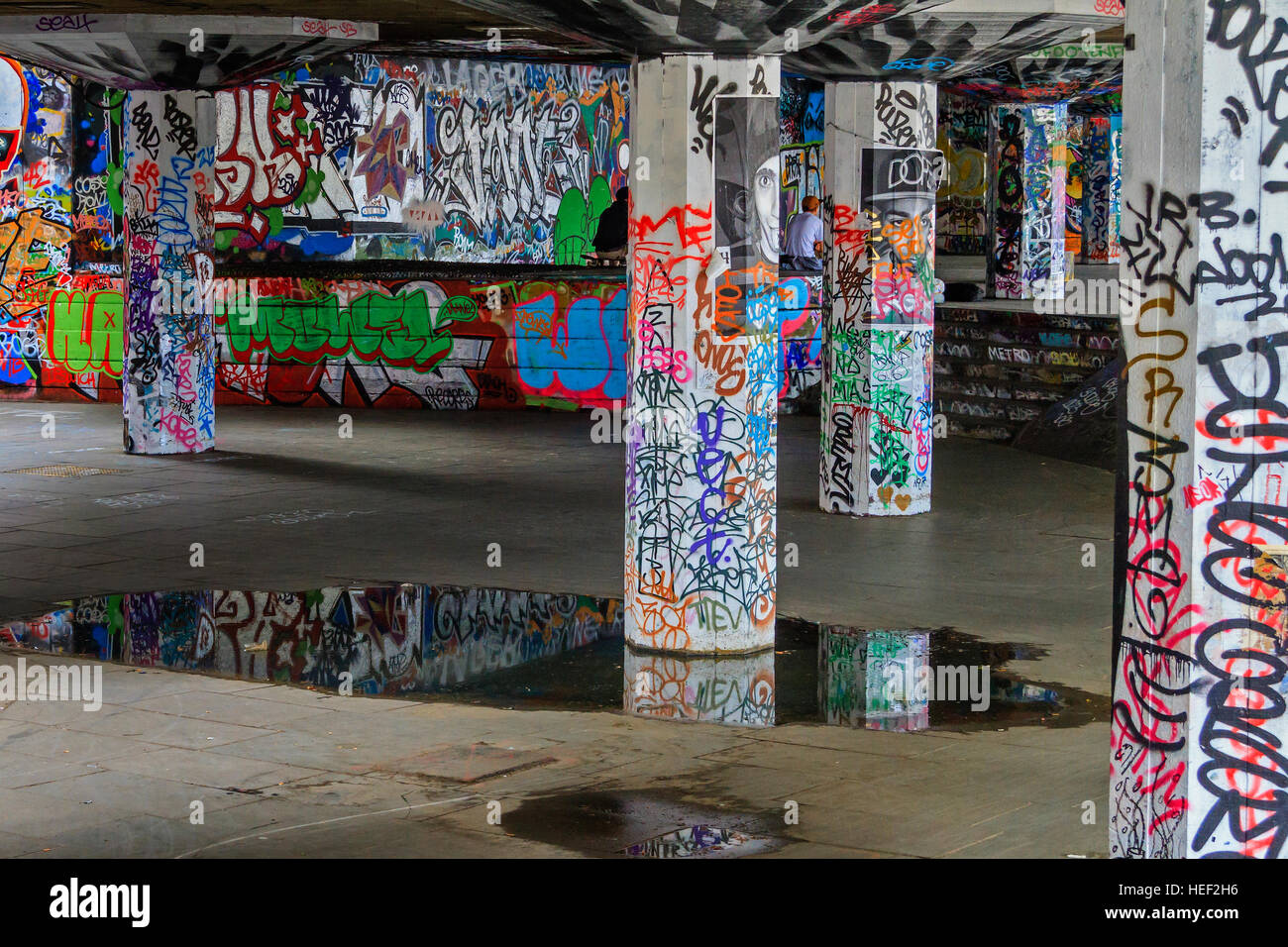 Graffiti Painting London UK Stock Photo Alamy