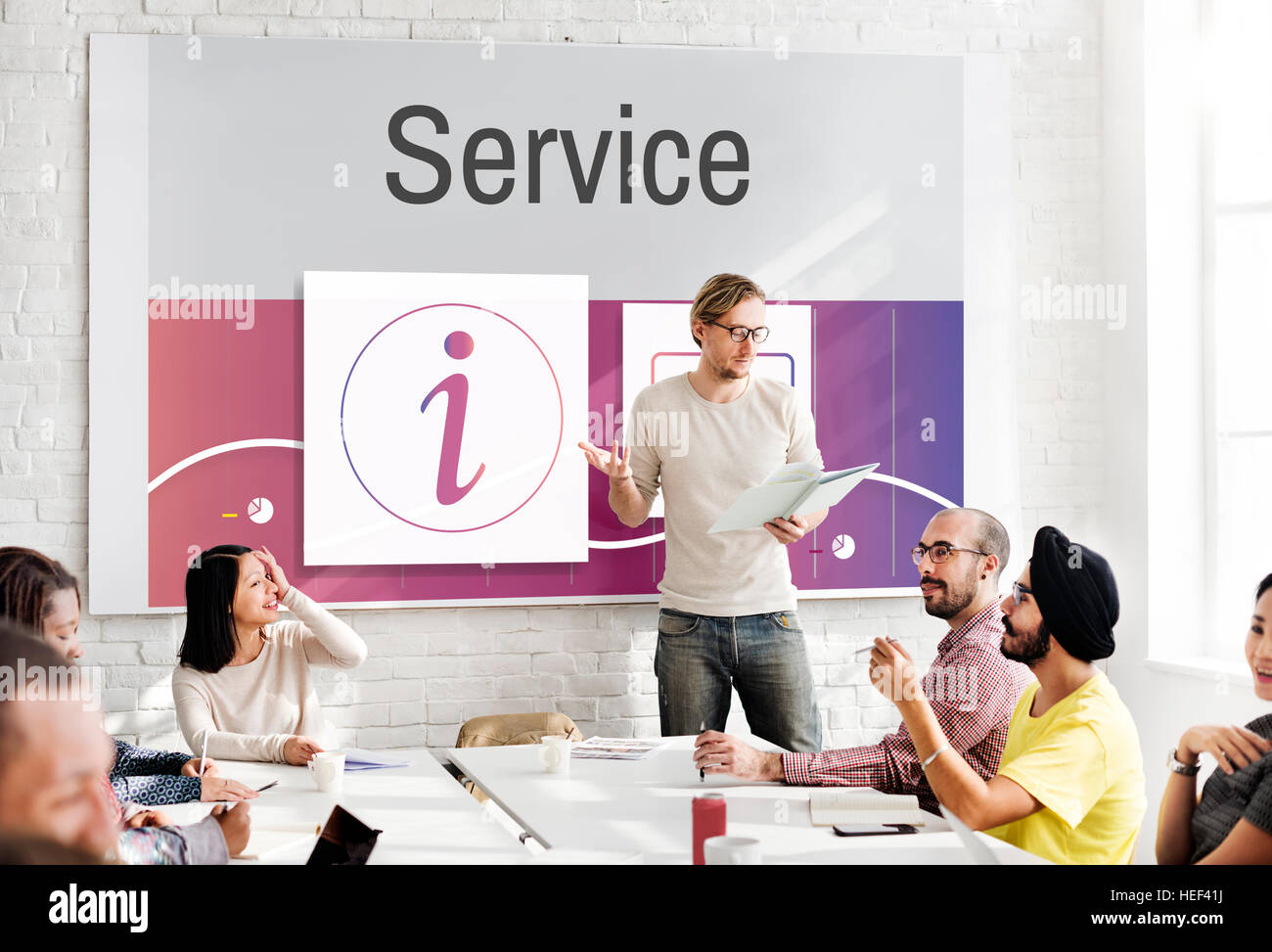 Information Customer Service Help Desk Concept Stock Photo Alamy