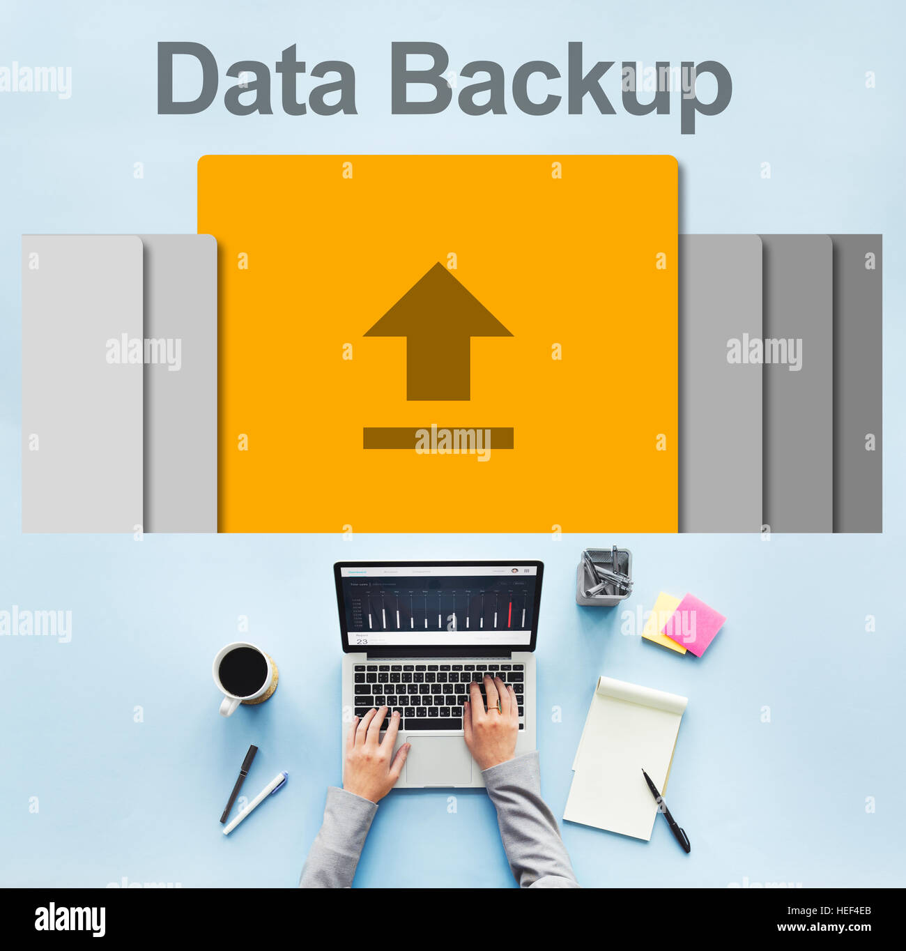 Data Backup Information Technology Concept Stock Photo - Alamy