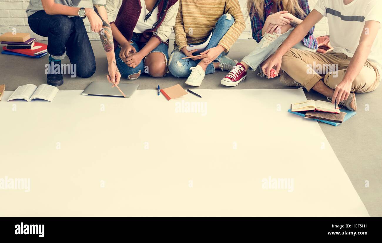 Diversity Students Friends Happiness Ideas Concept Stock Photo - Alamy