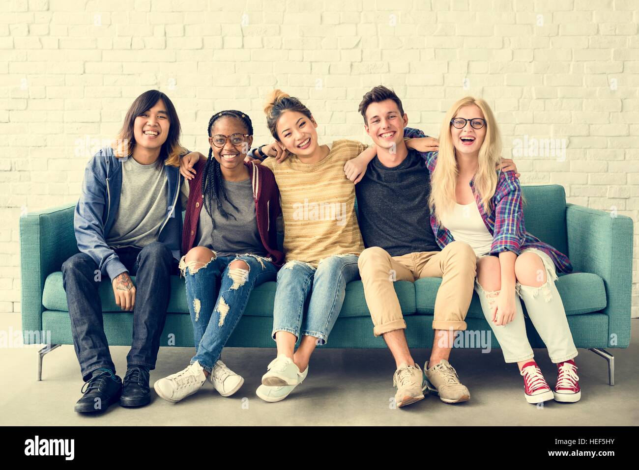 Diversity Students Friends Happiness Concept Stock Photo - Alamy