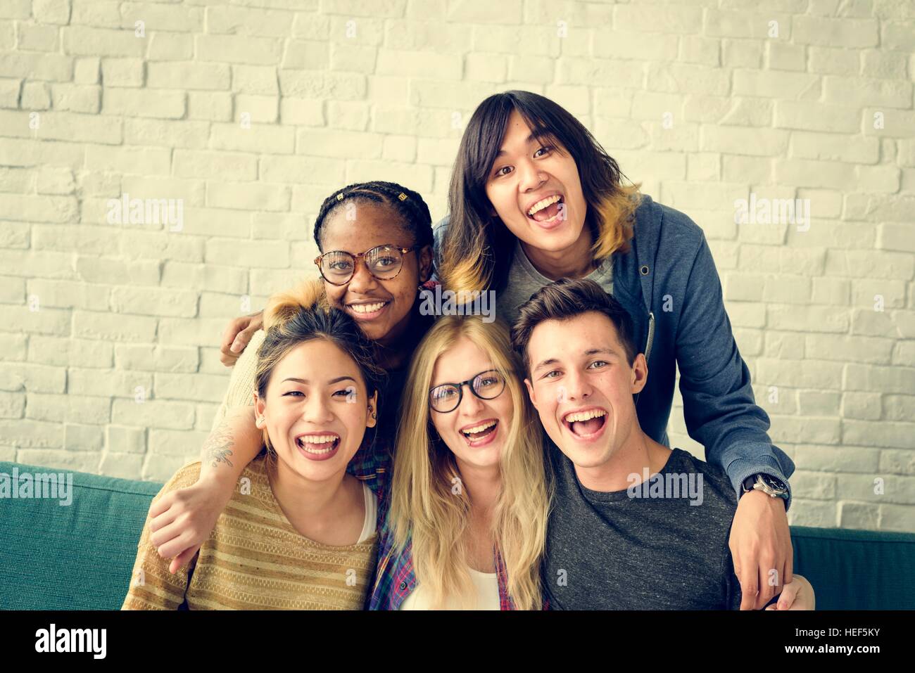 Diversity Students Friends Happiness Concept Stock Photo - Alamy