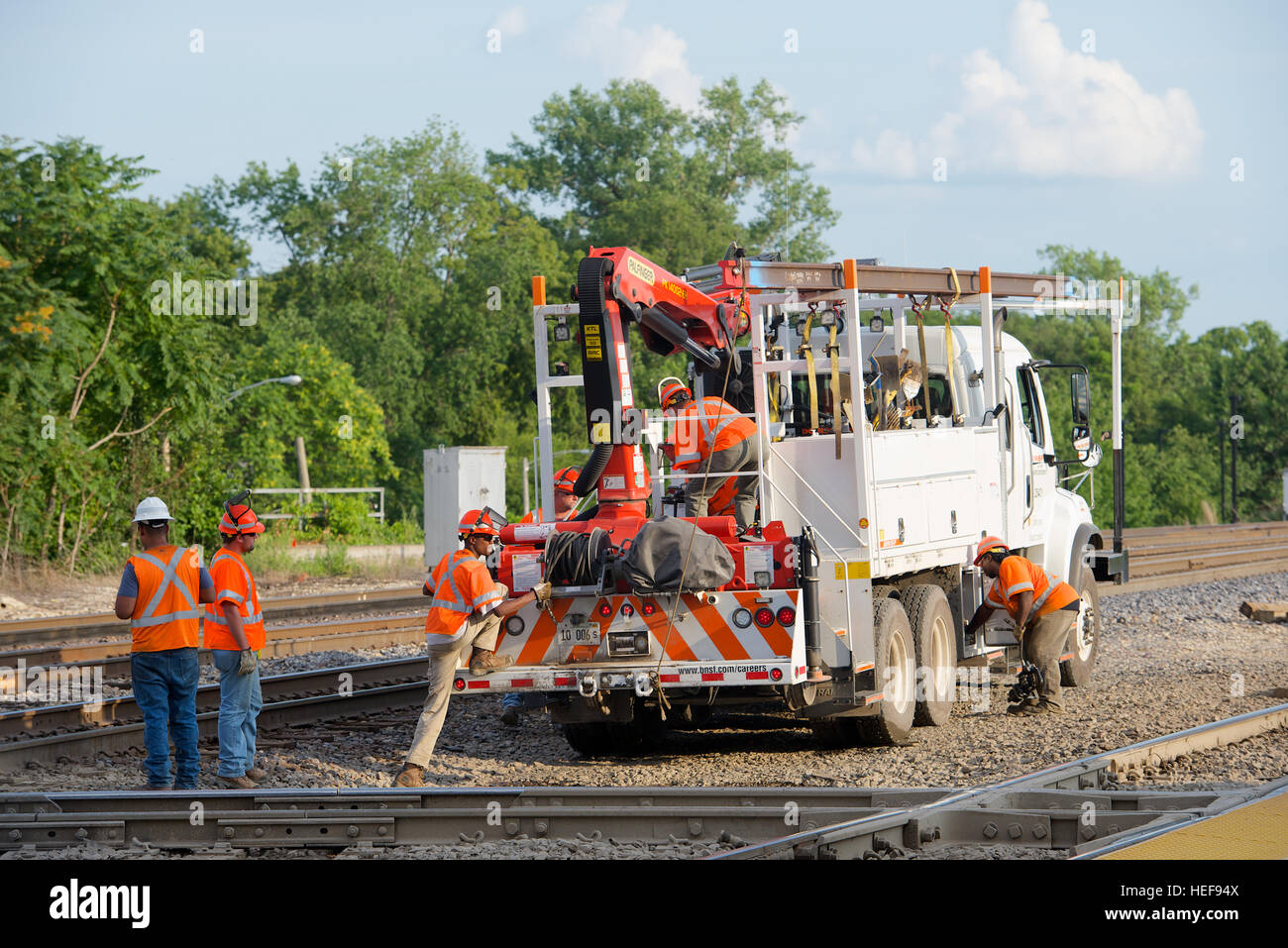 Railroad Track Maintenance Stock Photos & Railroad Track Maintenance