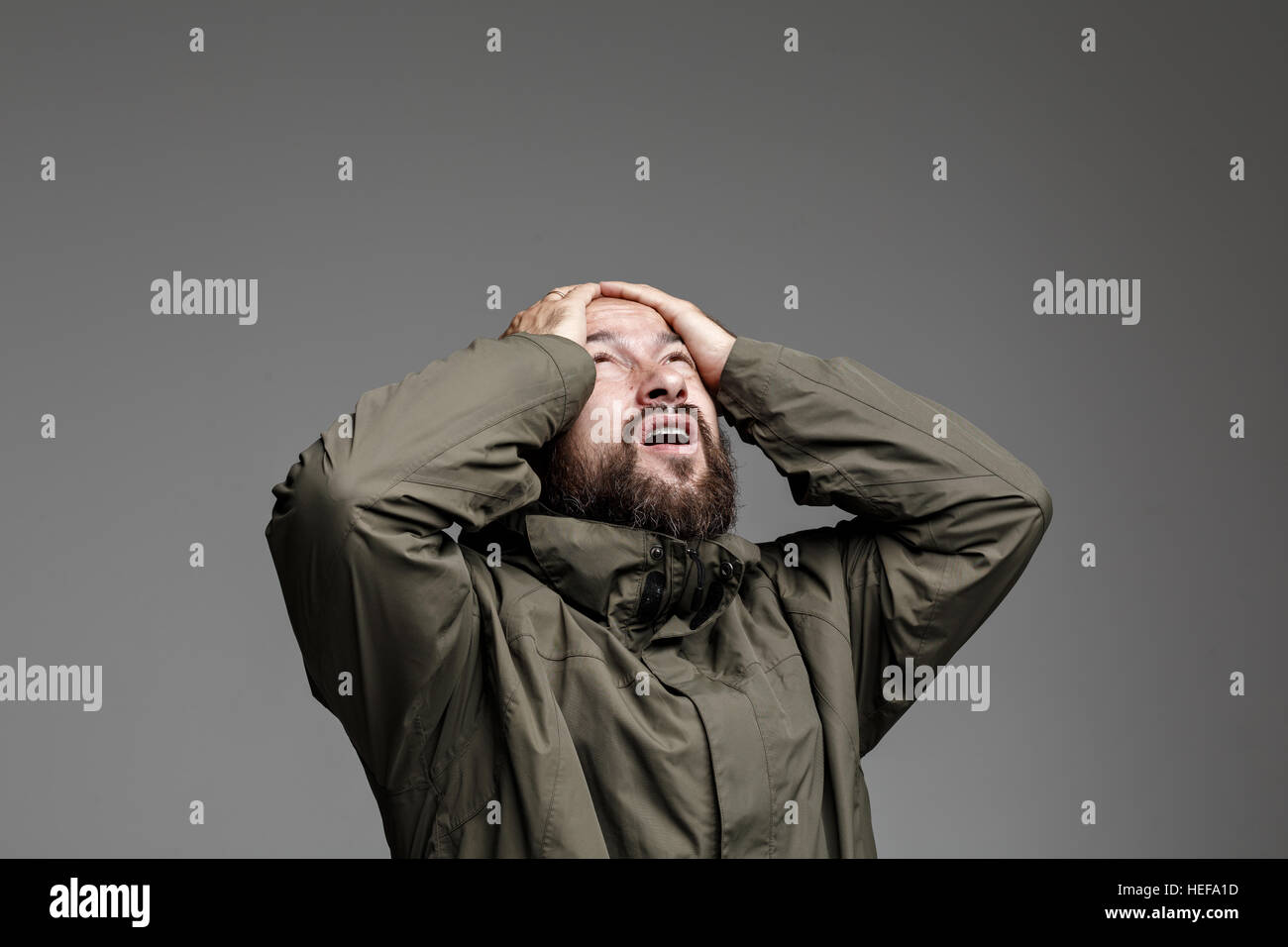 Bald man open mouth hi-res stock photography and images - Alamy