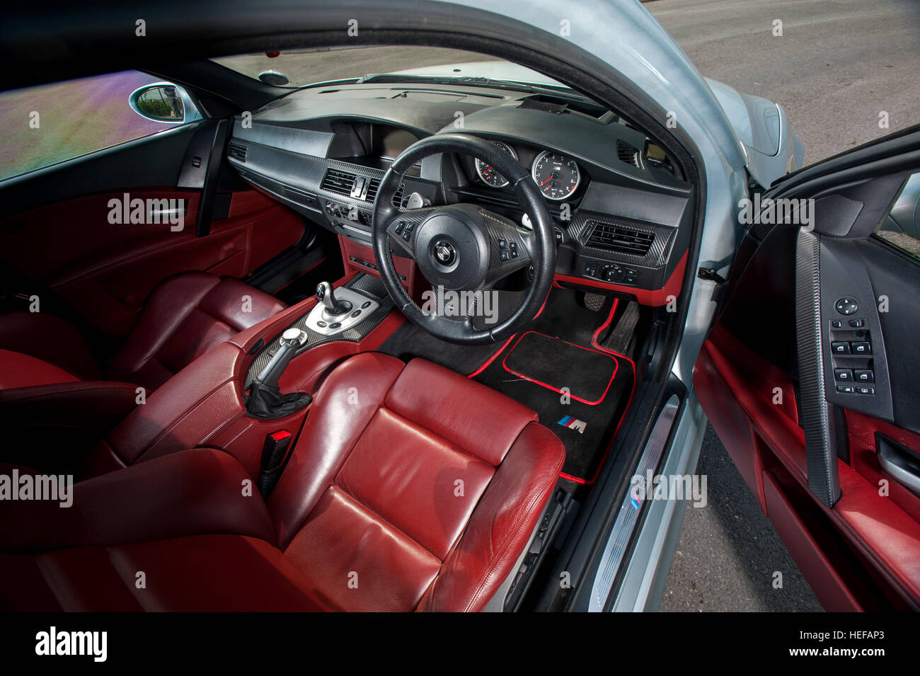 Bmw m5 interior hi-res stock photography and images - Alamy