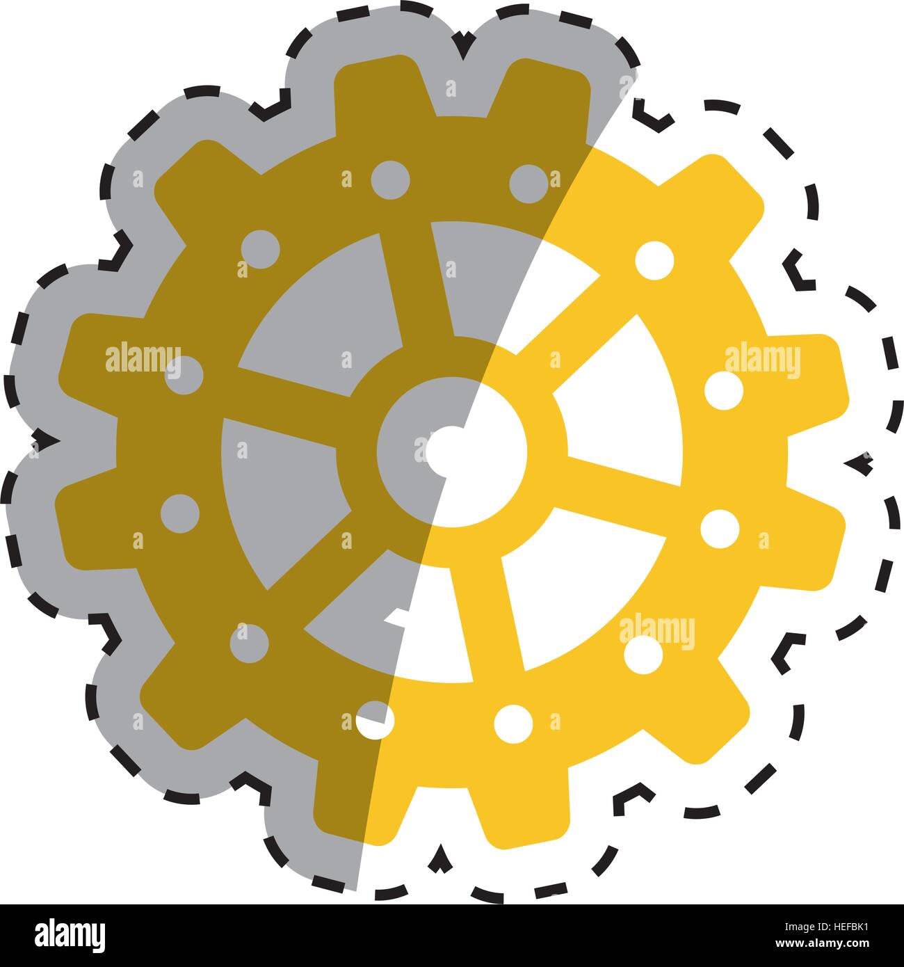 isolated gear piece icon vector illustration graphic design Stock ...
