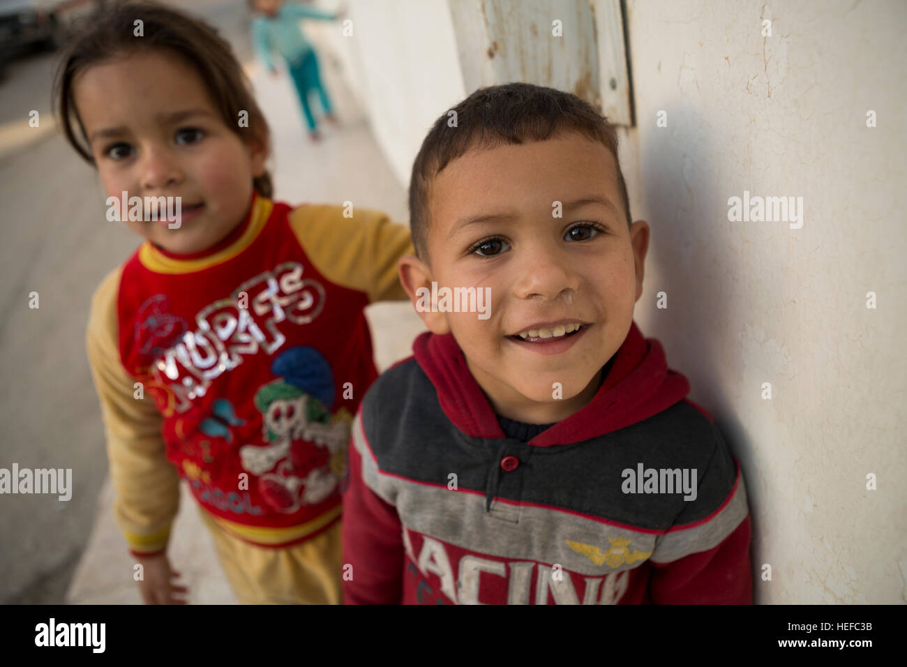 Children in Zarqa, Jordan. Stock Photo