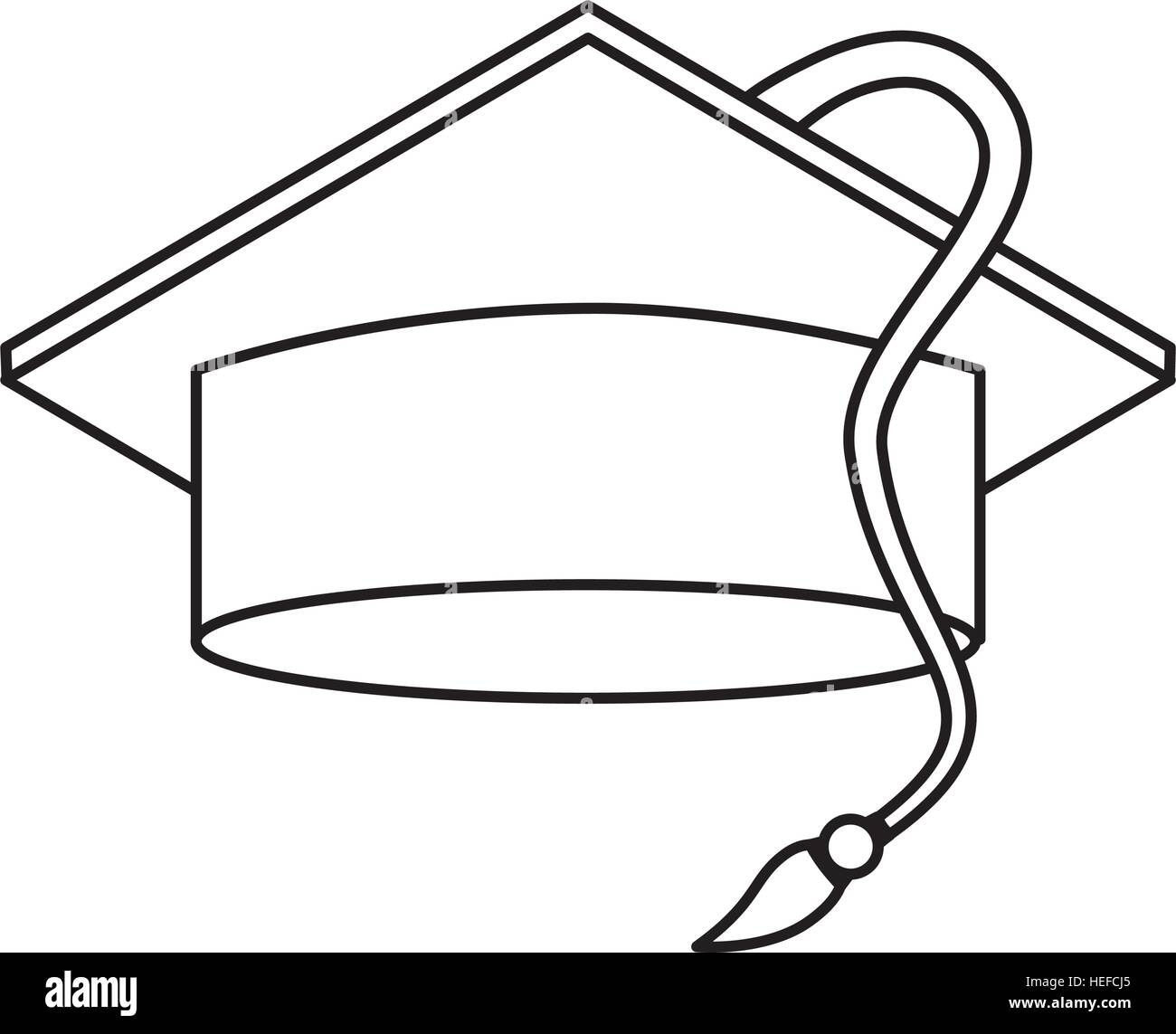 hat graduation isolated icon vector illustration design Stock Vector ...