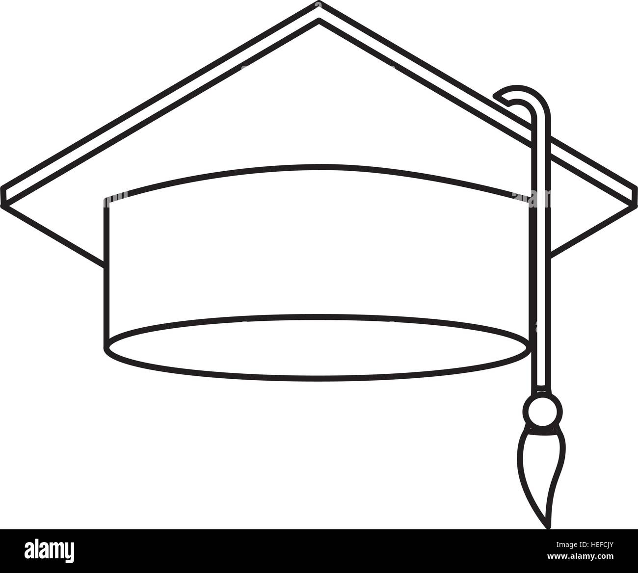 hat graduation isolated icon vector illustration design Stock Vector ...
