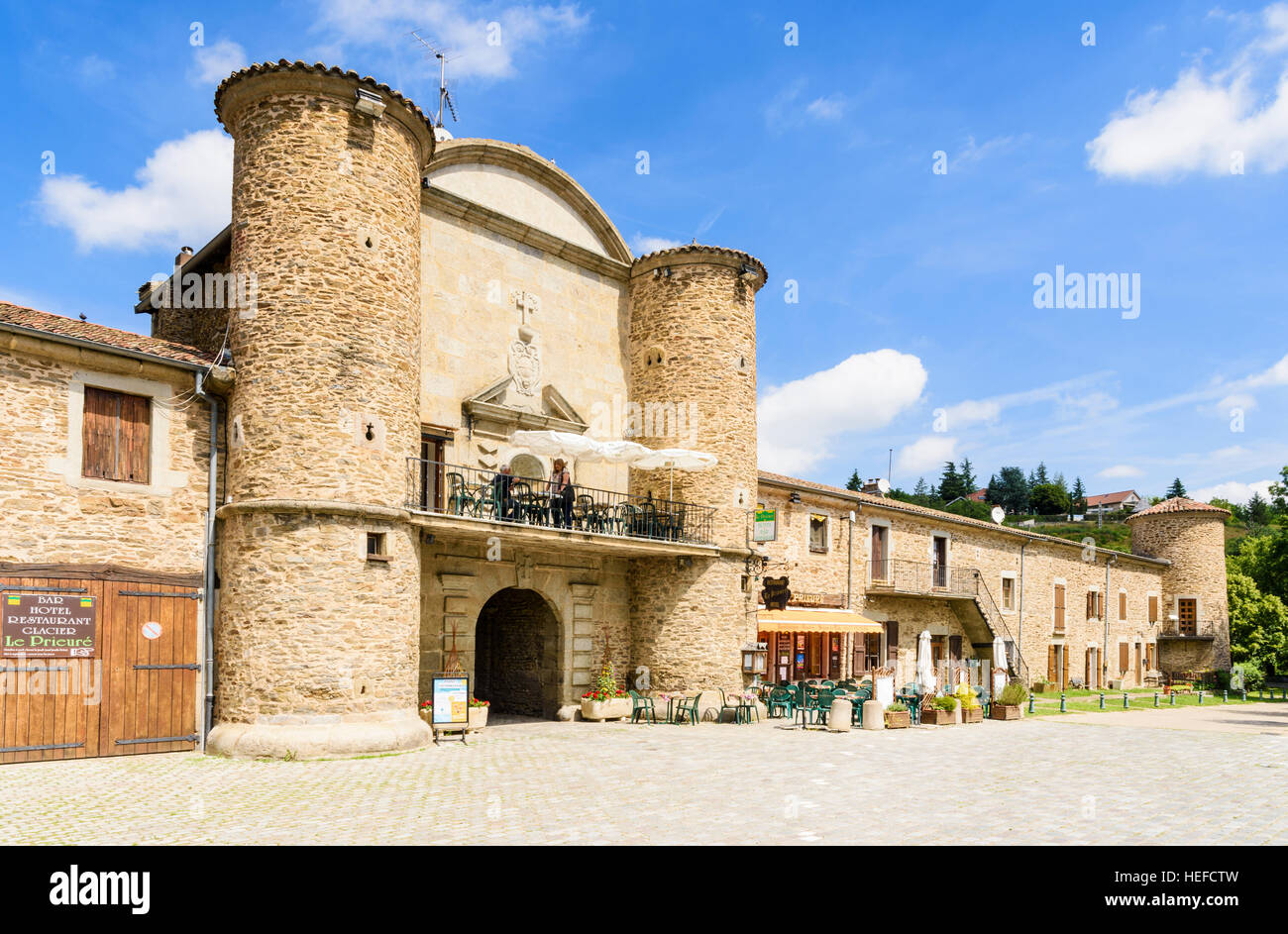 The old Carthusian monastery town of Sainte-Croix-en-Jarez, Saint-Étienne, Loire, Auvergne-Rhône-Alpes, France Stock Photo
