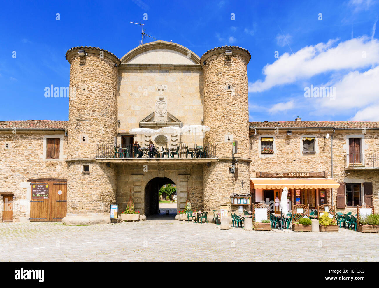 The old Carthusian monastery town of Sainte-Croix-en-Jarez, Saint-Étienne, Loire, Auvergne-Rhône-Alpes, France Stock Photo
