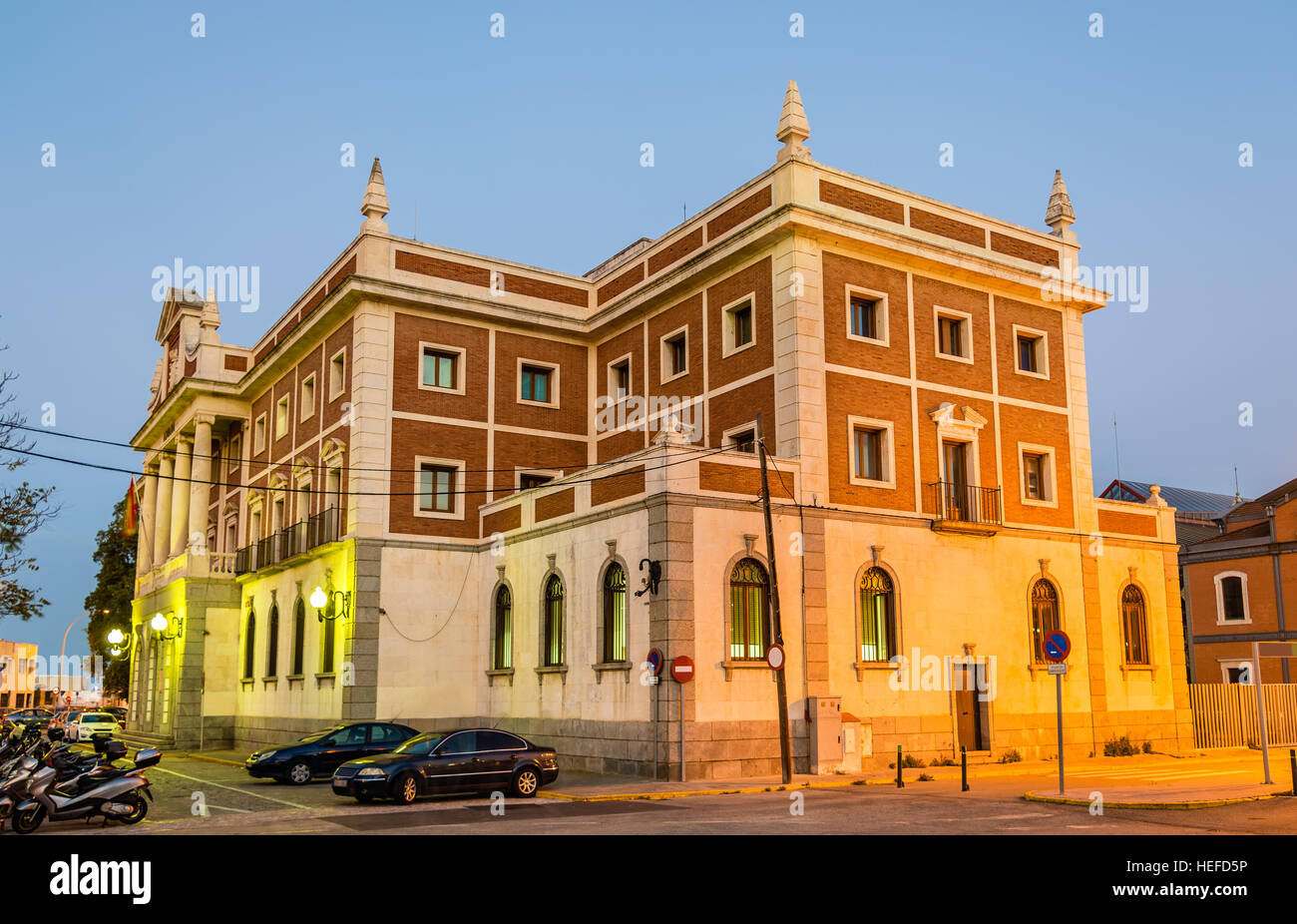 Old customs house at the Plaza de Sevilla in Cadiz, Spain Stock Photo
