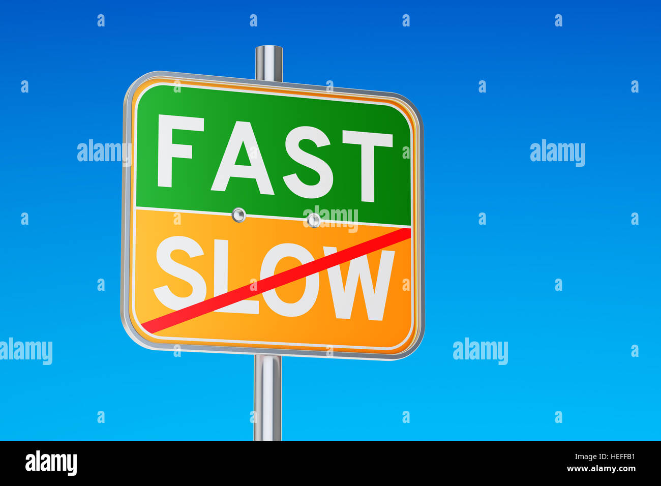 Fast Start concept, 3D rendering isolated on white background Stock Photo