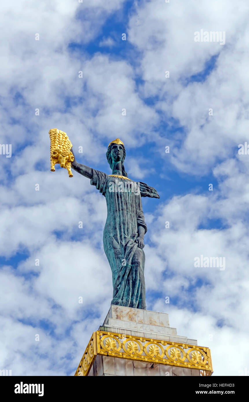 Medea Statue holding Golden Fleece Europe Square Batumi Georgia Stock Photo