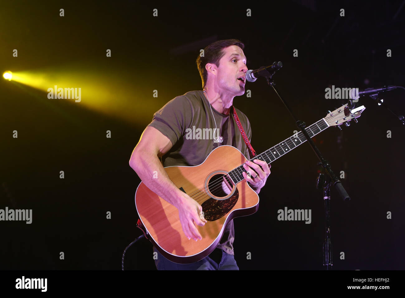 NEW YORK-DEC 16: Singer Walker Hayes performs in concert at PlayStation Theater on December 16, 2016 in New York City. Stock Photo