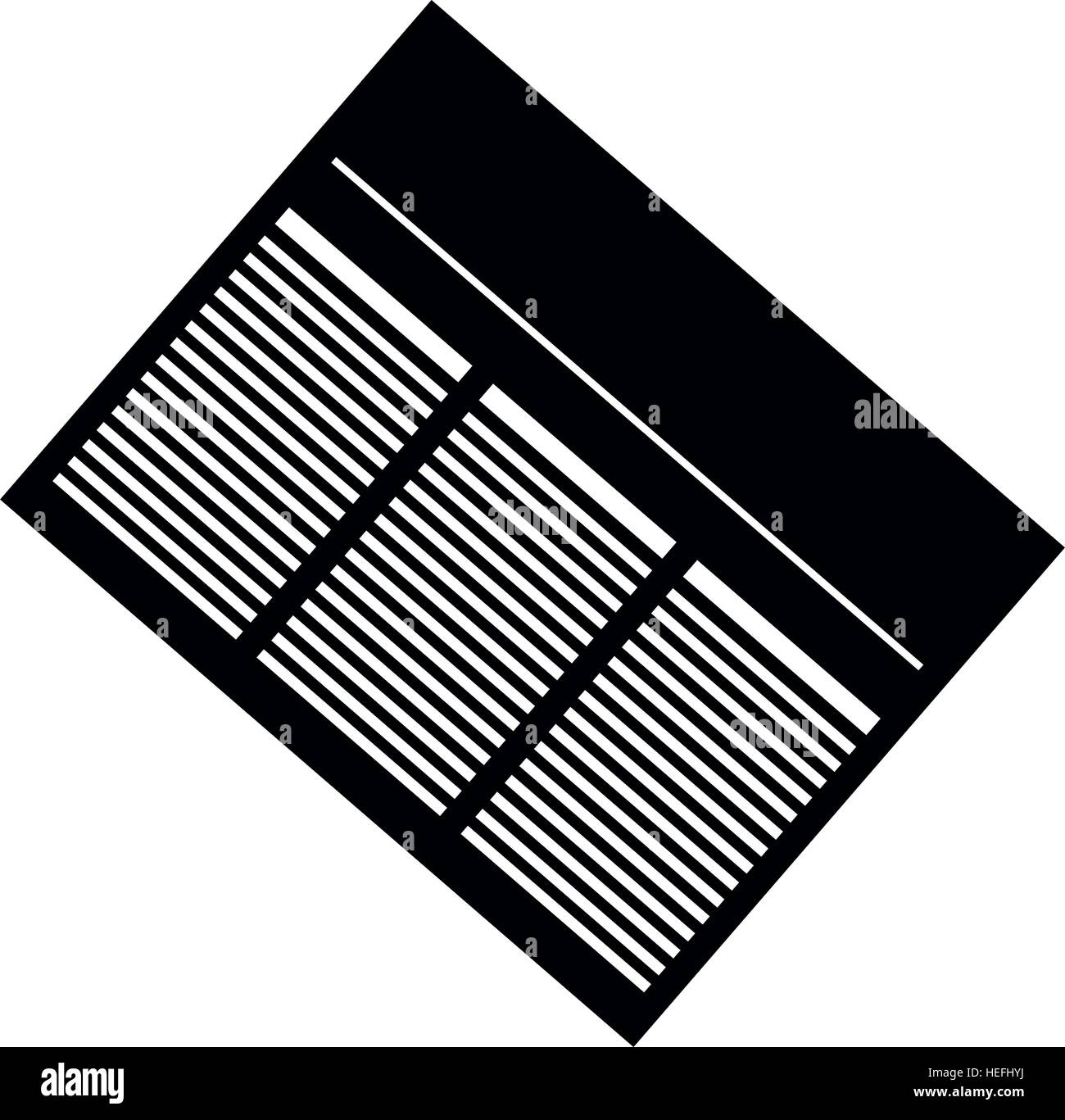 Newspaper info article icon vector illustration graphic design Stock ...