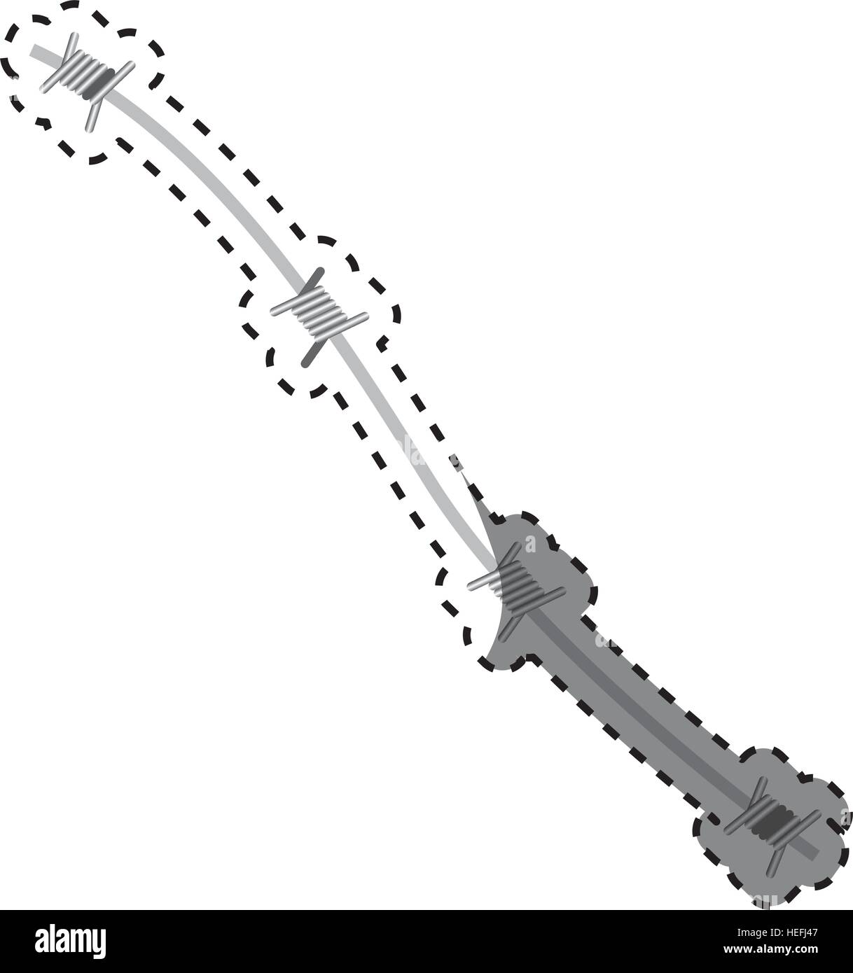 Iron barbed wire icon vector illustration graphic Stock Vector Image ...