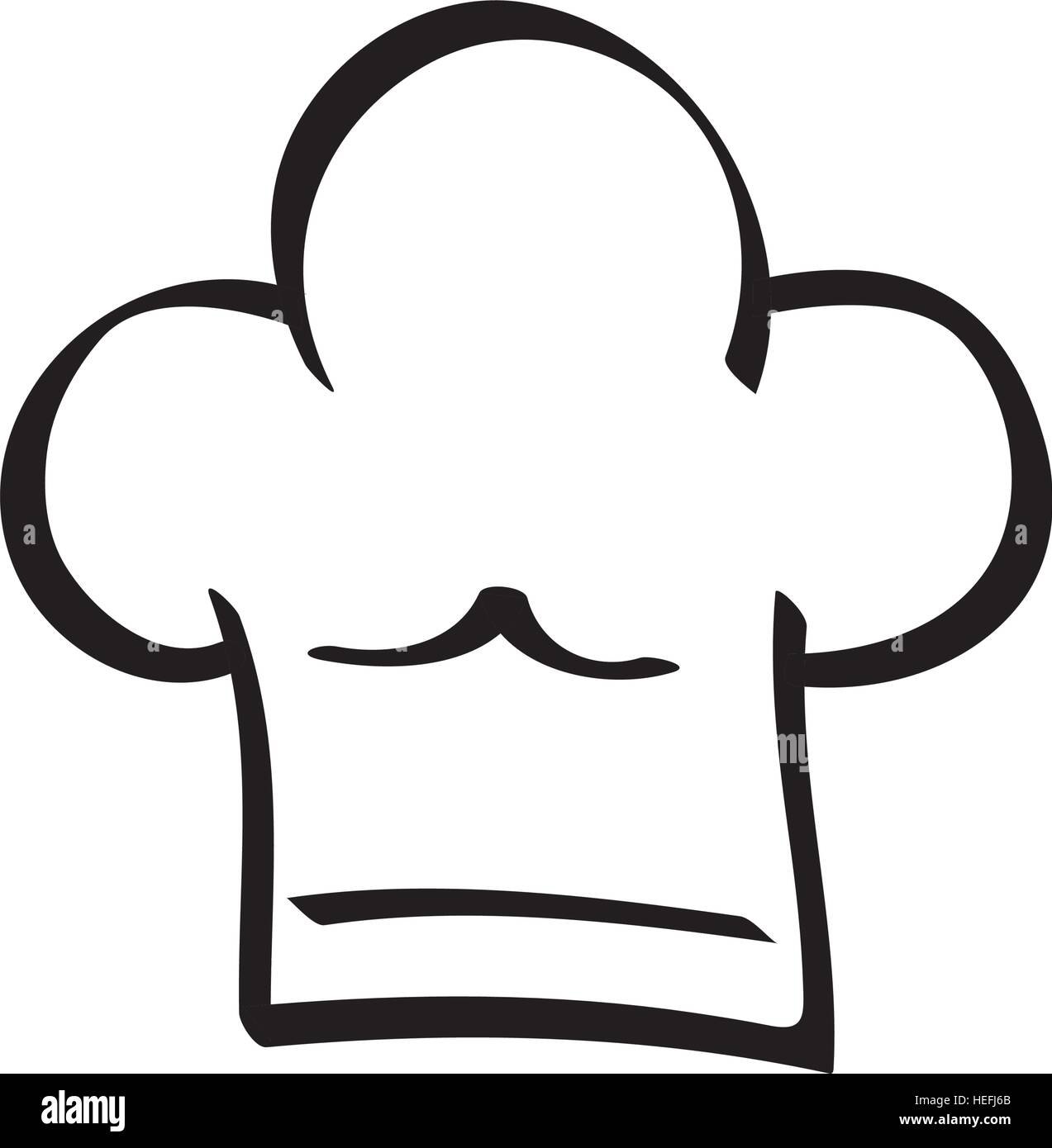 Chef hat symbol icon vector illustration graphic design Stock Vector