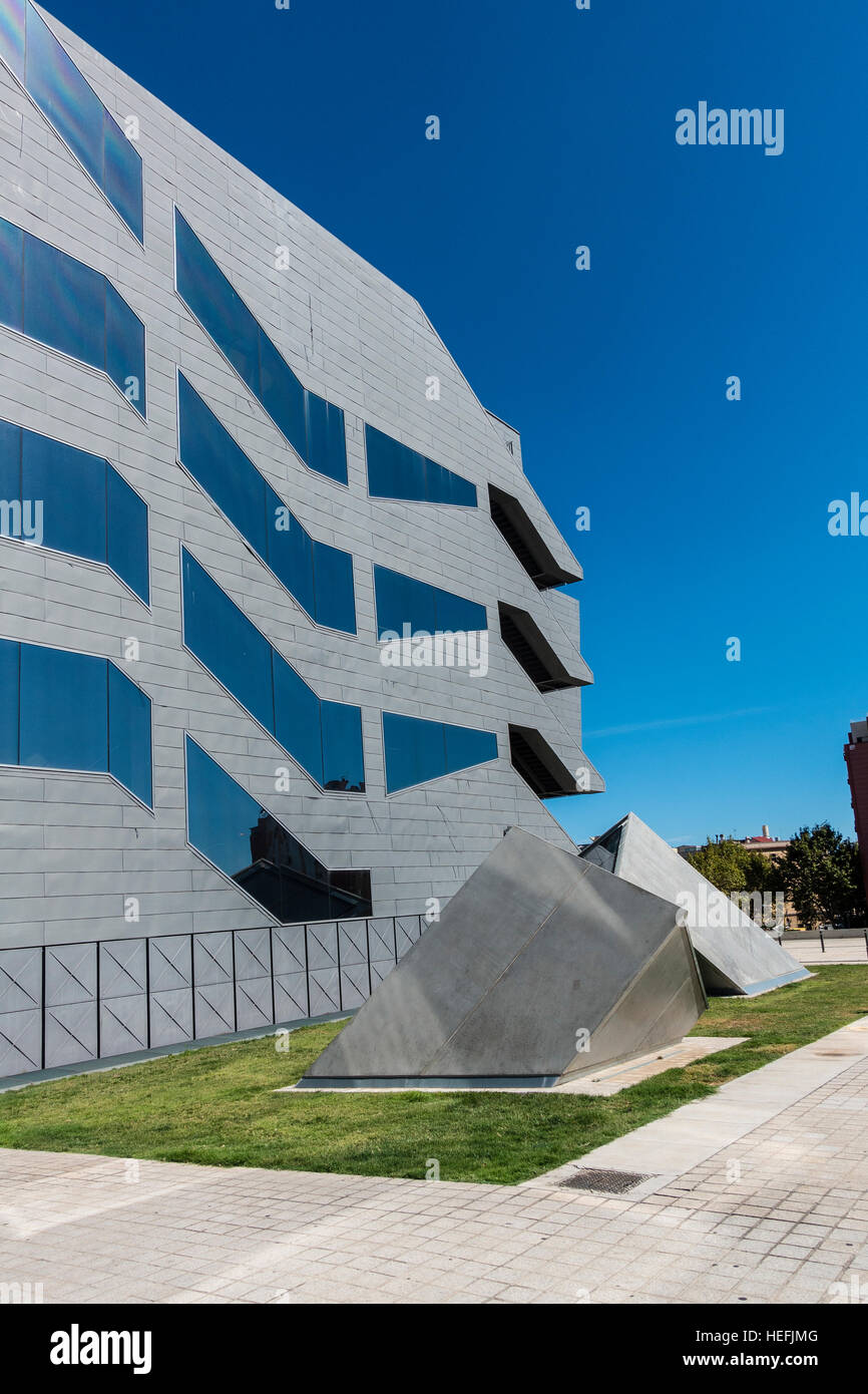 The Museu del Disseny de Barcelona (English: 'Design Museum of Barcelona'), is a new center of Barcelona's Institute of Culture. Stock Photo