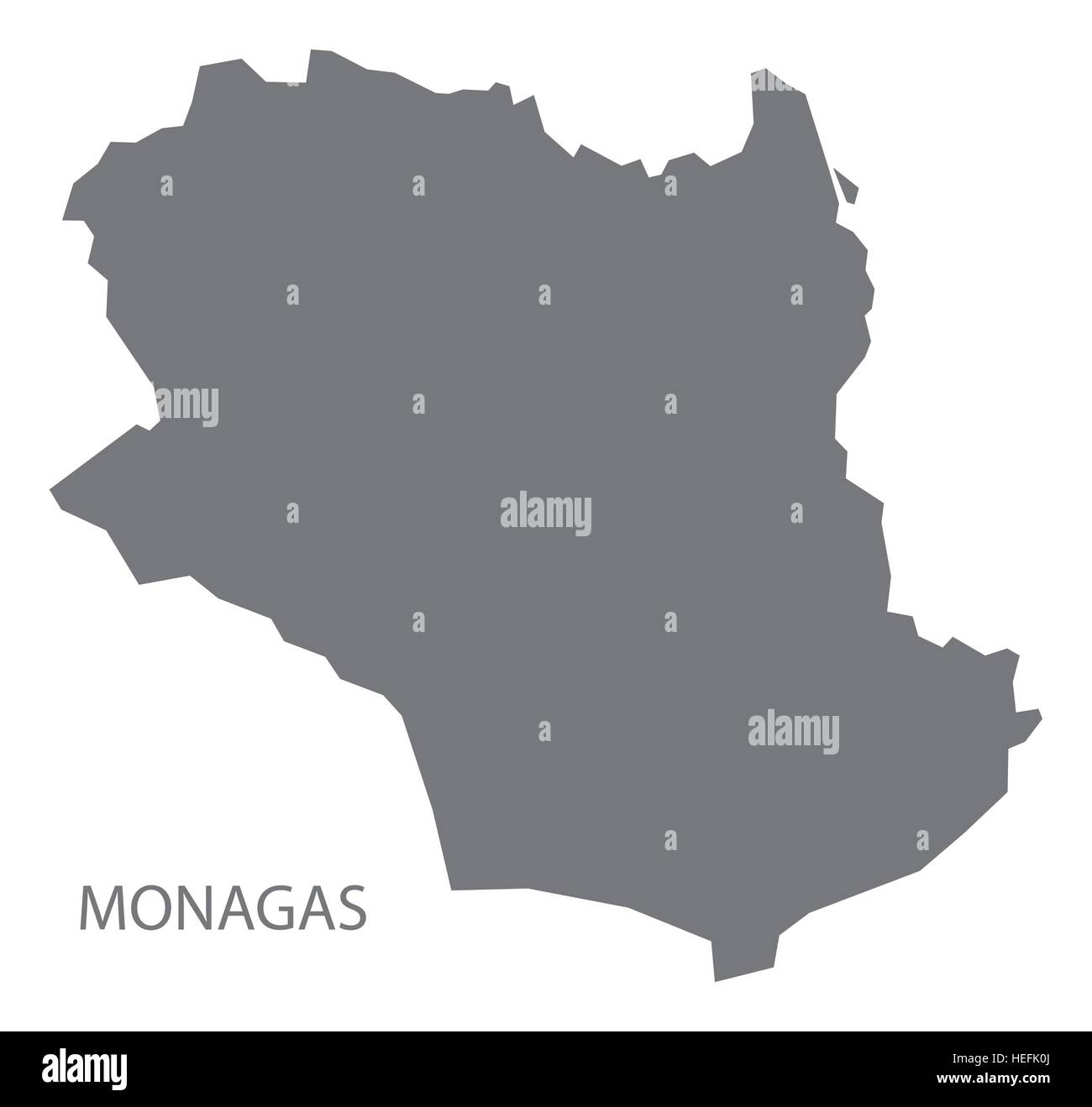 Monagas Venezuela Map in grey Stock Vector