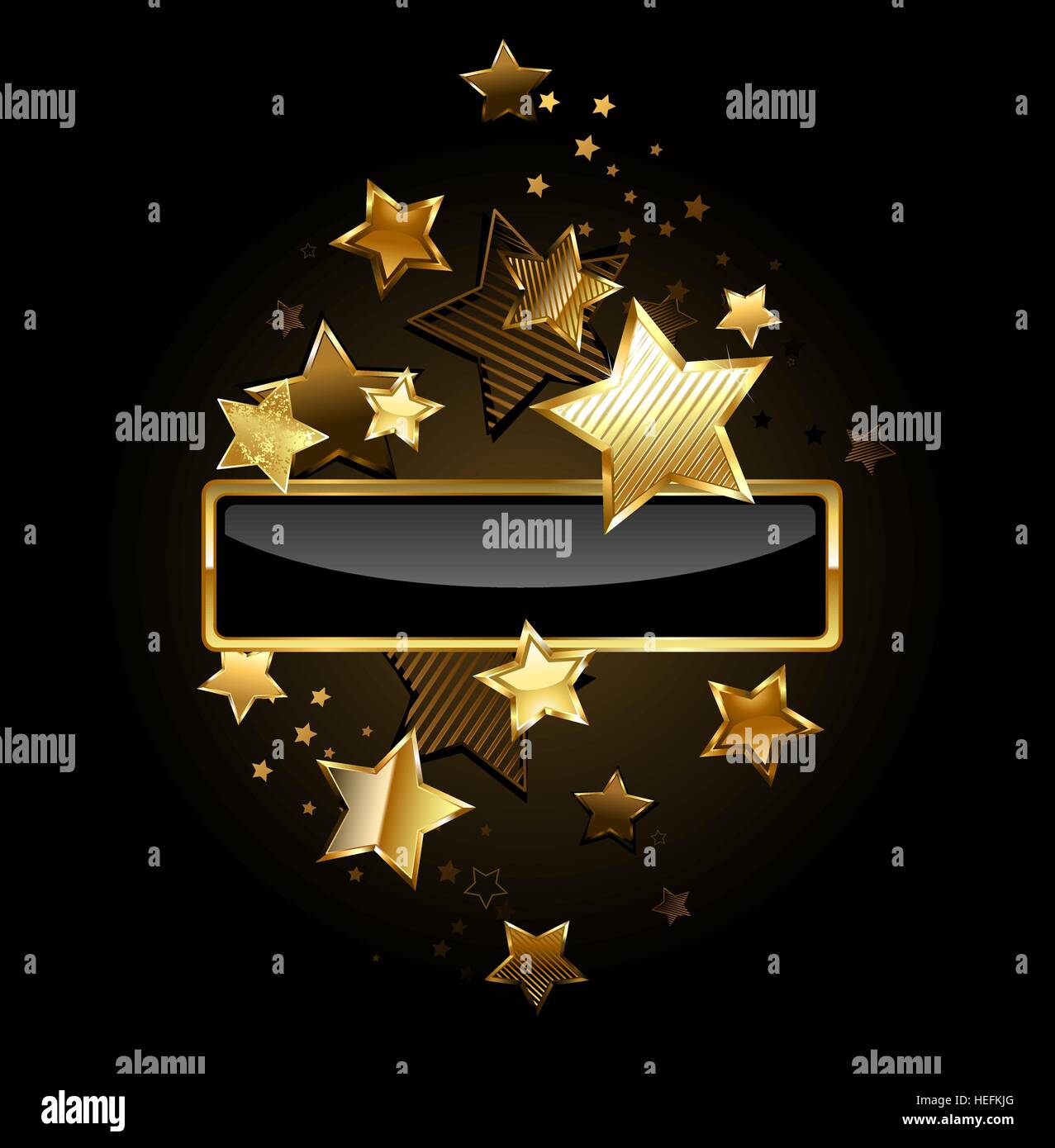 Background Banner Black Gold