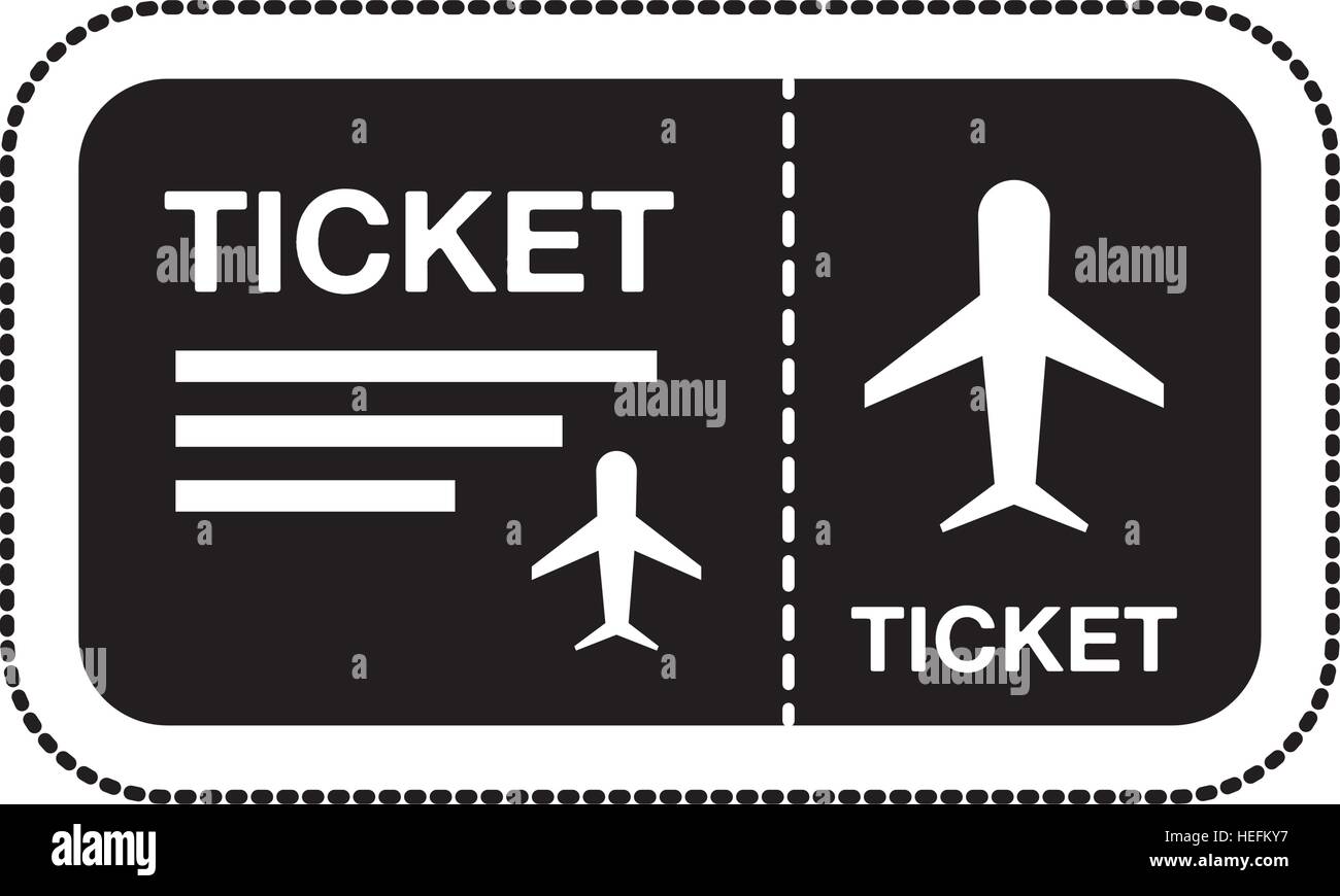 ticket flight isolated icon vector illustration design Stock Vector ...