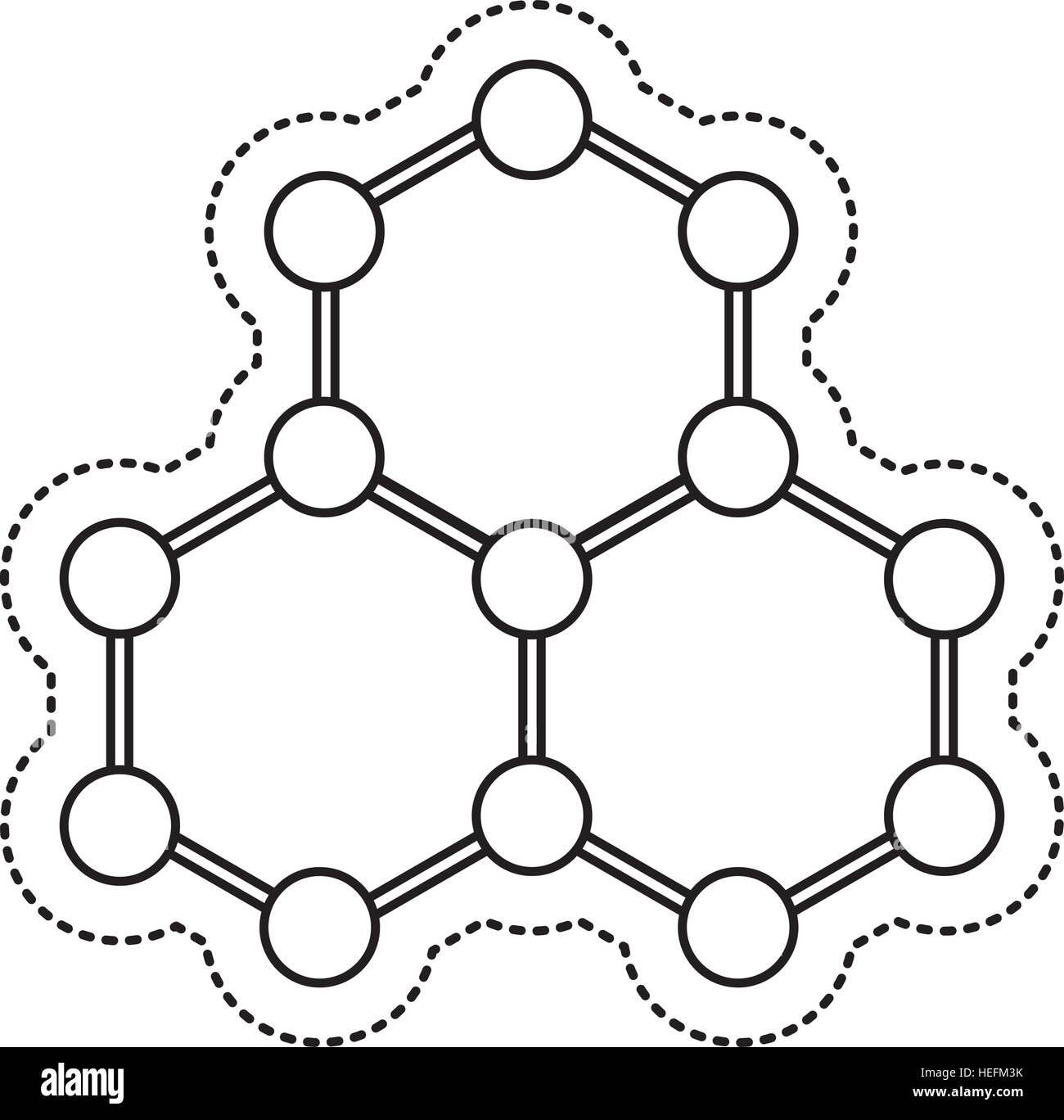 molecule structure isolated icon vector illustration design Stock ...