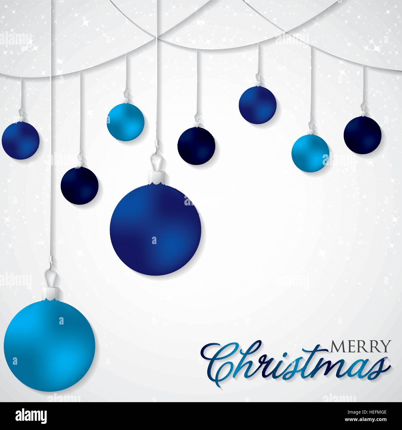 Elegant hanging Christmas baubles in vector format Stock Vector Image ...