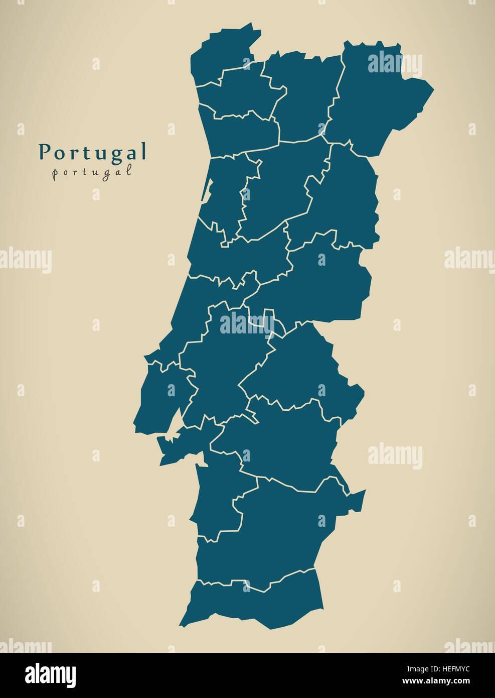 Portugal map hi-res stock photography and images - Alamy