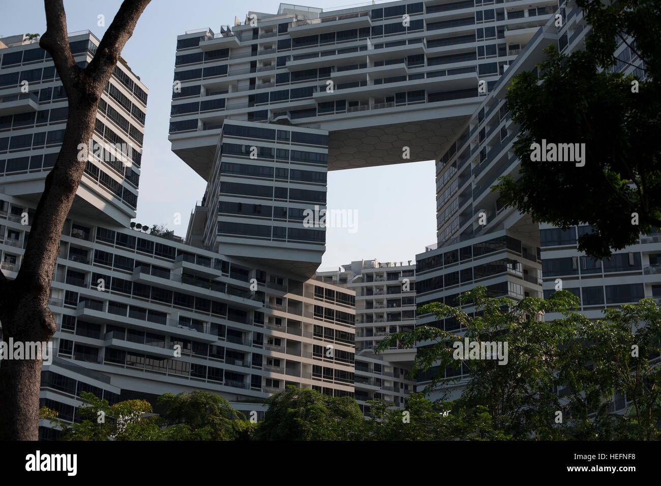 Modern architecture, Singapore terraces Stock Photo