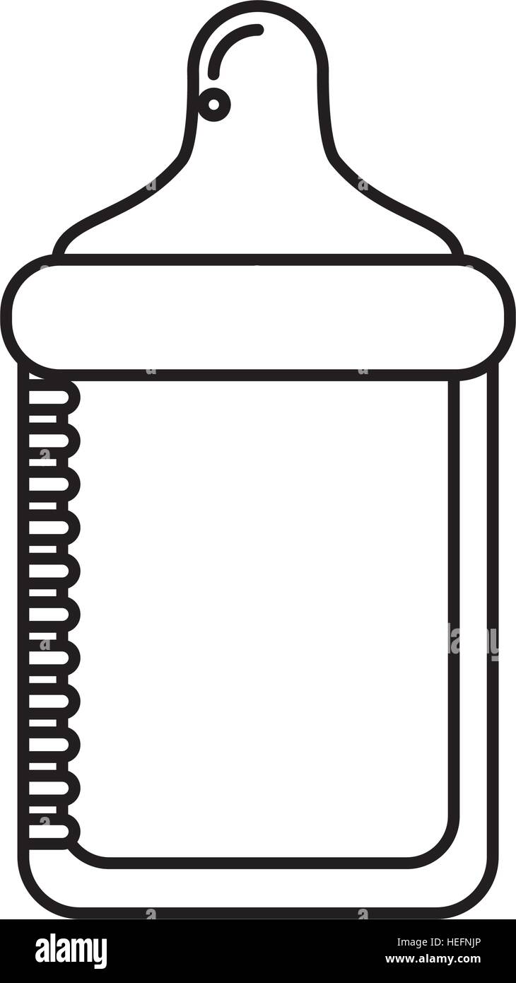 bottle milk baby isolated icon vector illustration design Stock Vector ...