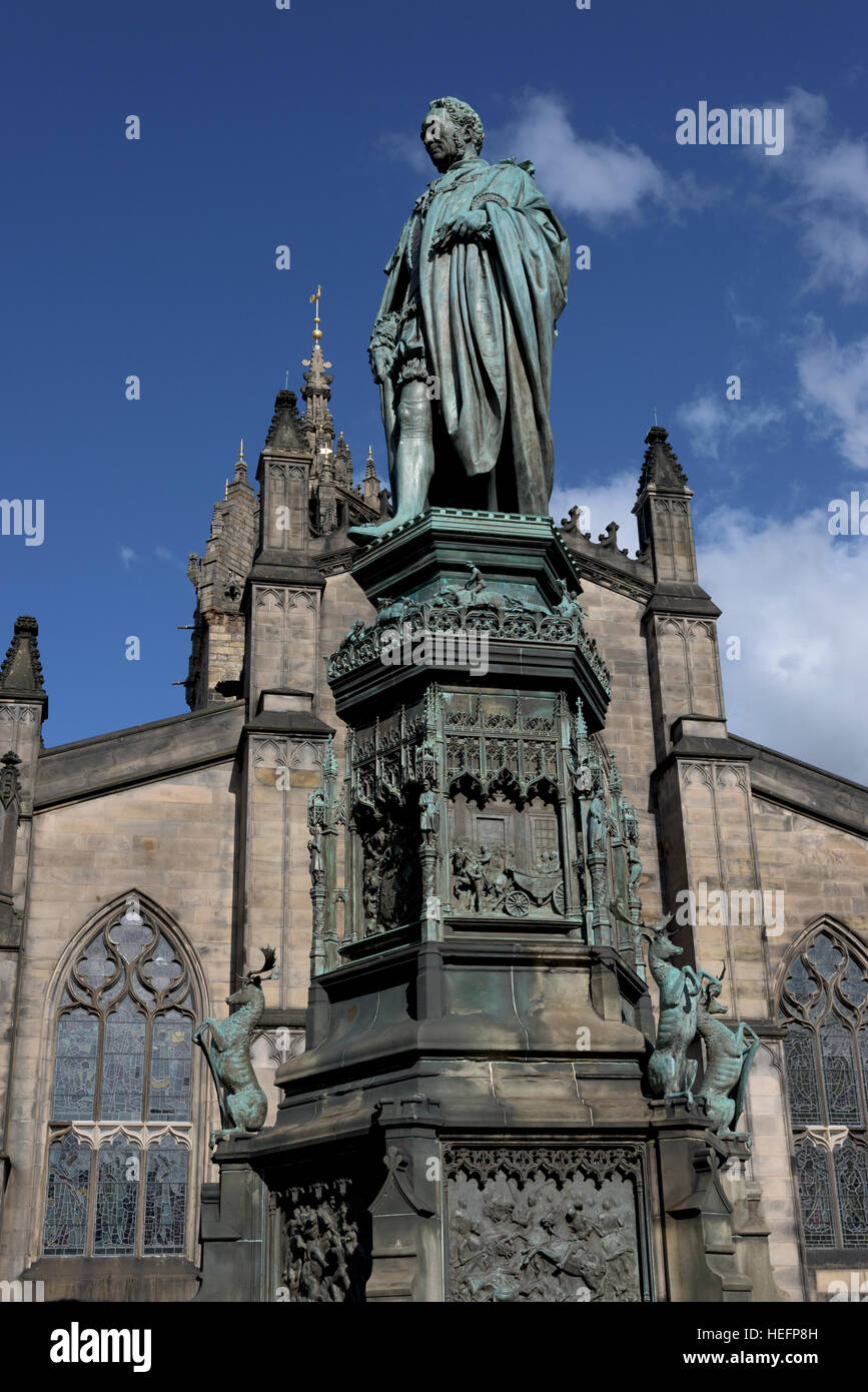 Parliament Square, Edinburgh, Scotland Stock Photo