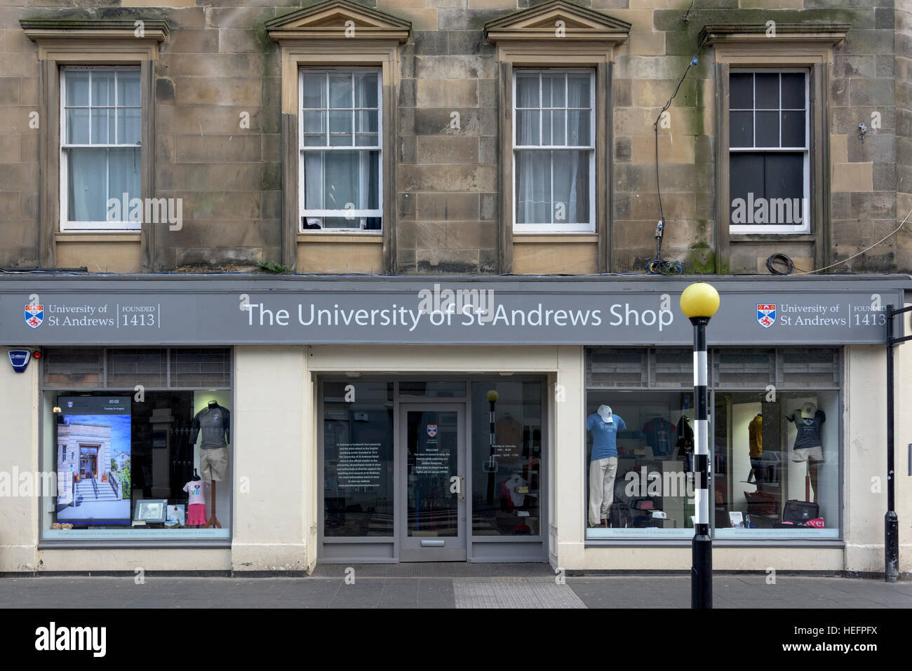 University of St Andrews, Market Street, St Andrews, Fife, Scotland Stock Photo