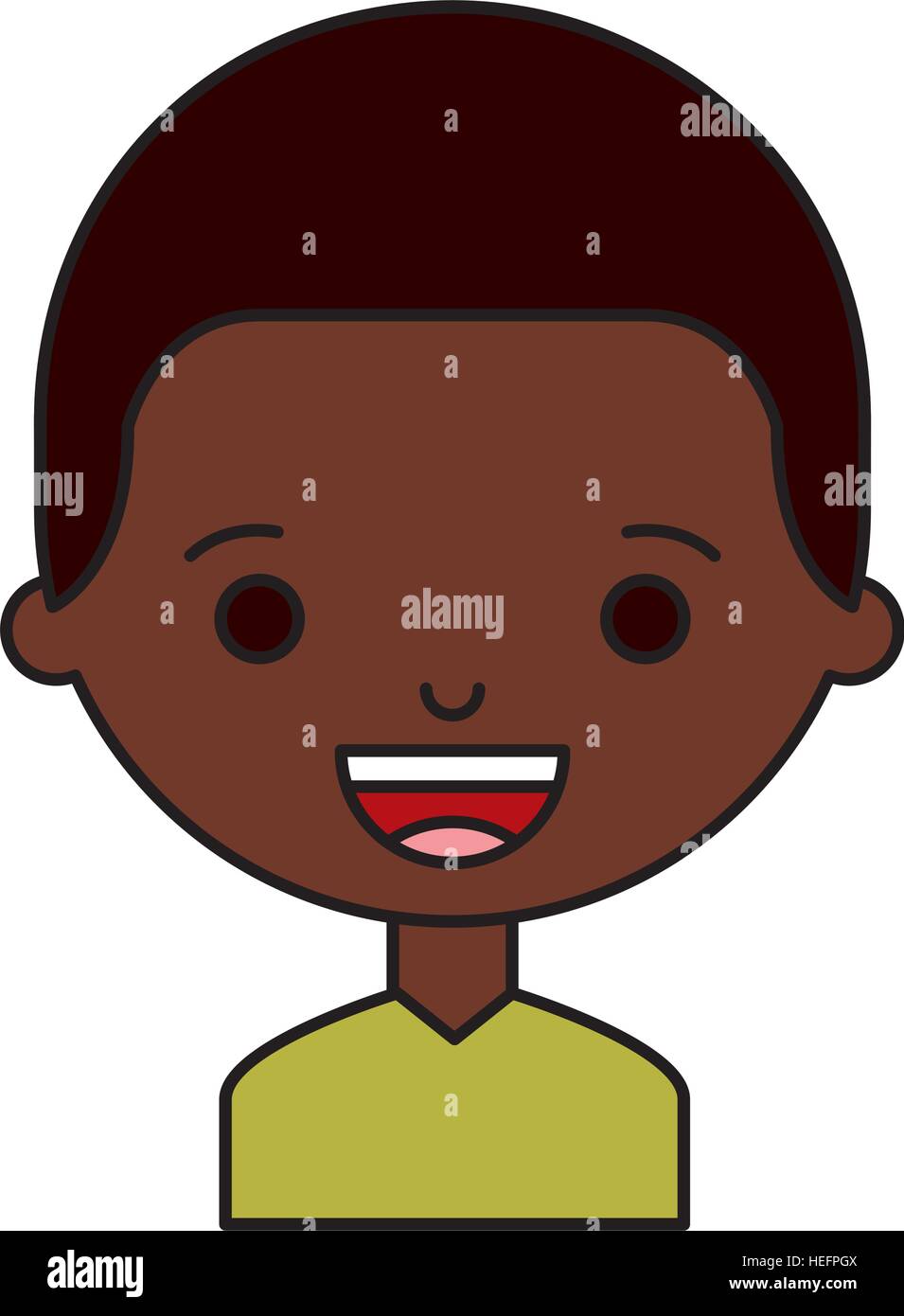 little boy character icon vector illustration design Stock Vector Image ...