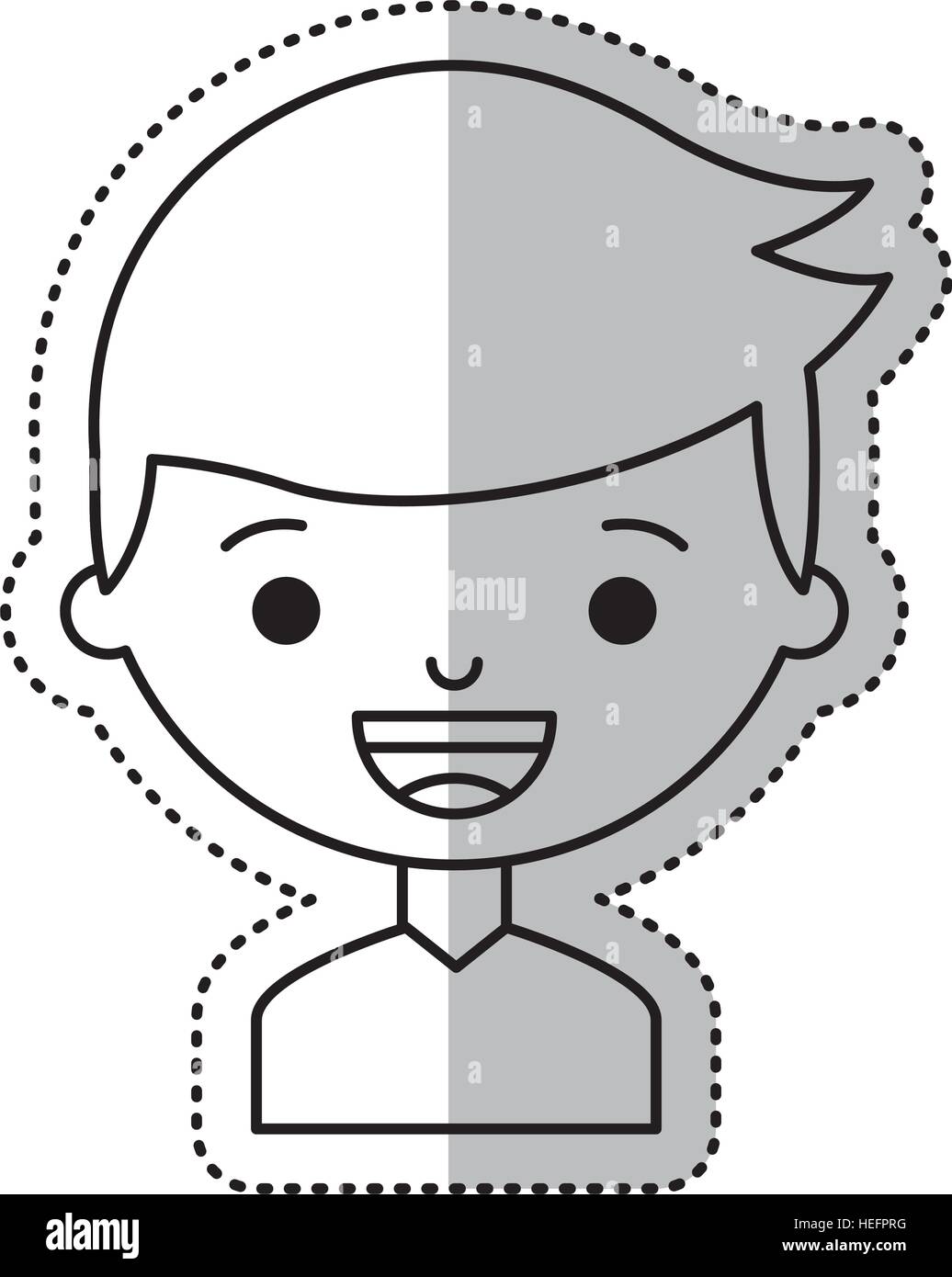 little boy character icon vector illustration design Stock Vector Image ...