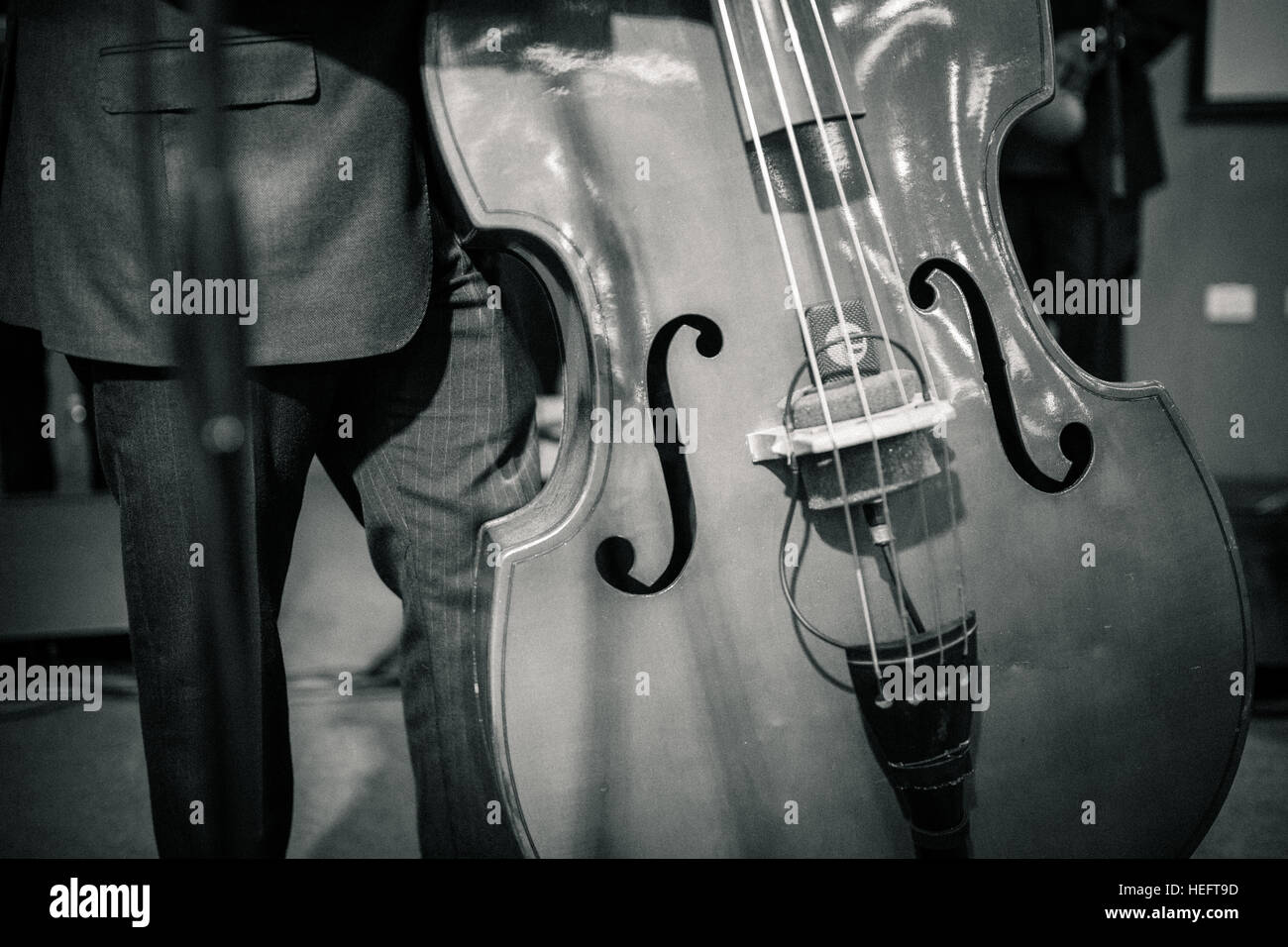 Bass player Stock Photo