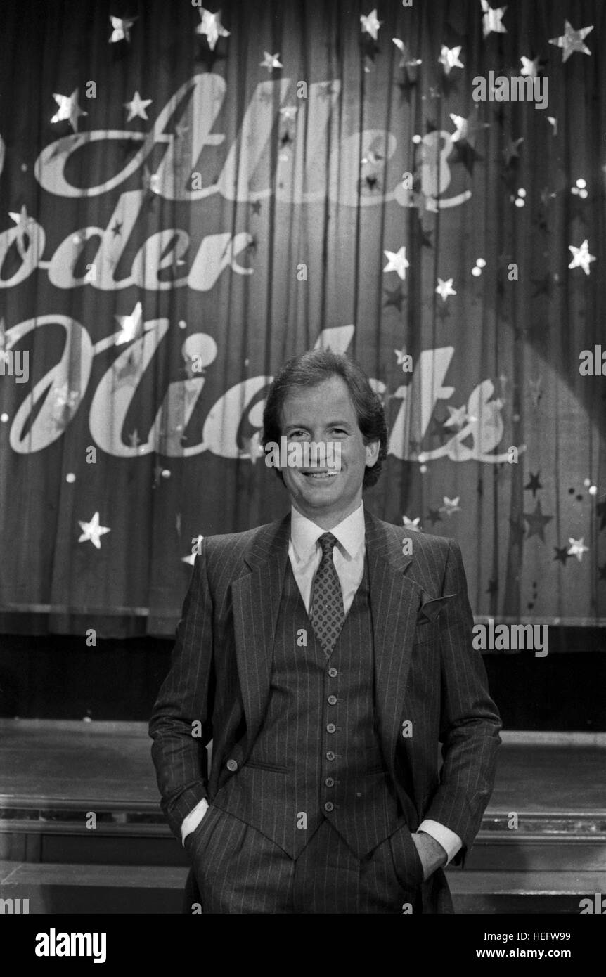 Alles oder Nichts, Spiel und Show mit Max Schautzer, Deutschland 1983, Moderator Max Schautzer Stock Photo