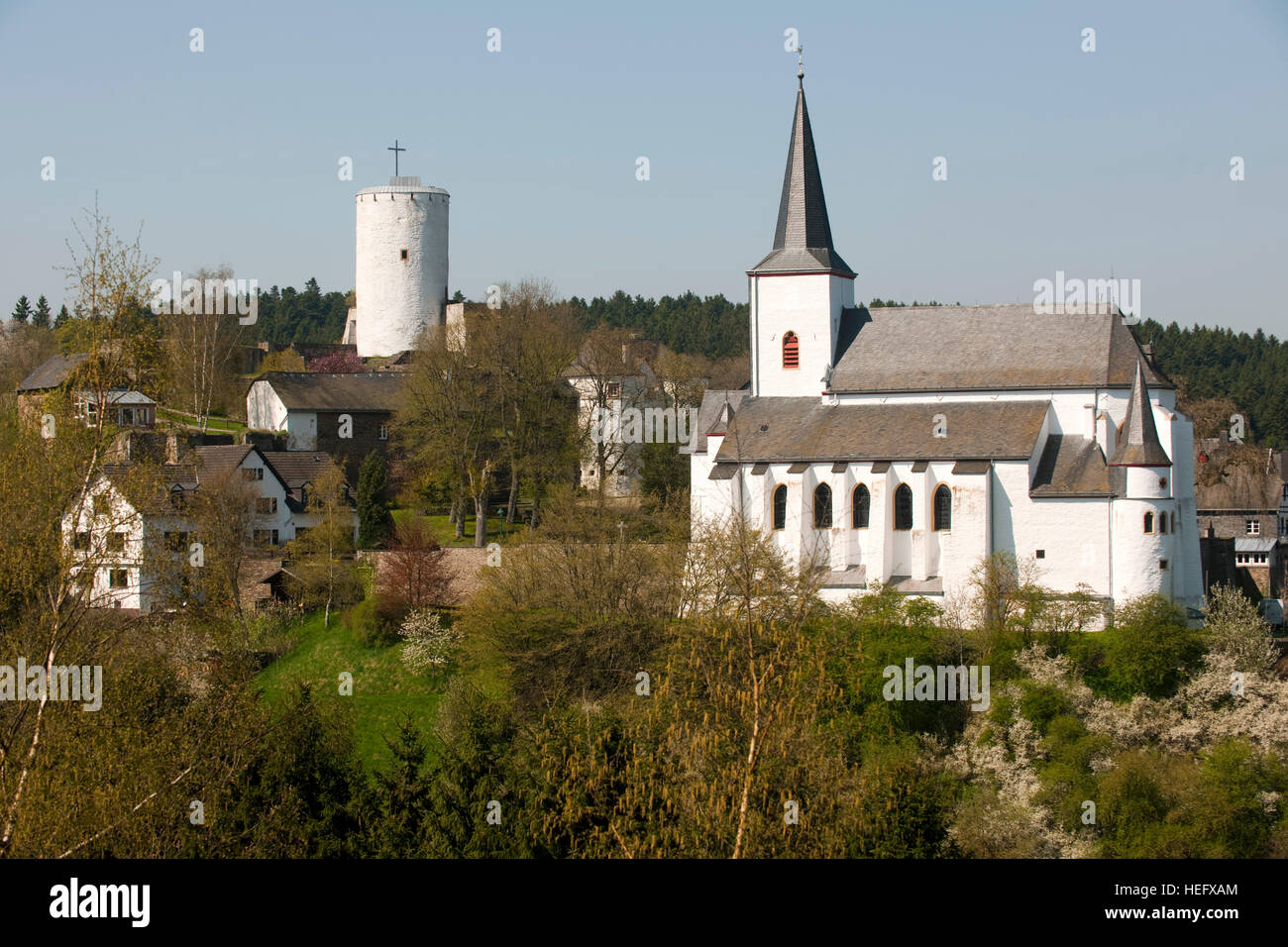 Deutschland, Nordrhein-Westfalen, Kreis Euskirchen, Gemeinde Hellenthal, Reifferscheid Stock Photo