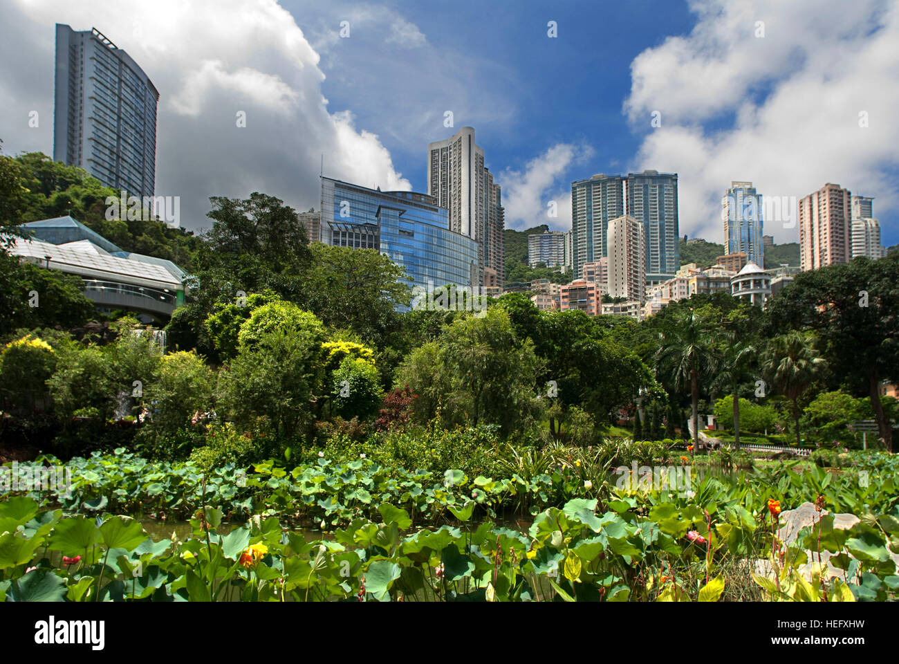 Hong Kong Park, Hong Kong, China. The Hong Kong Park is a public park