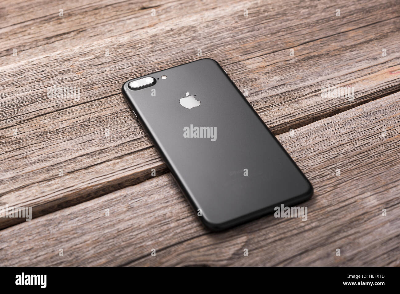 New black iPhone 7 Plus Stock Photo Alamy