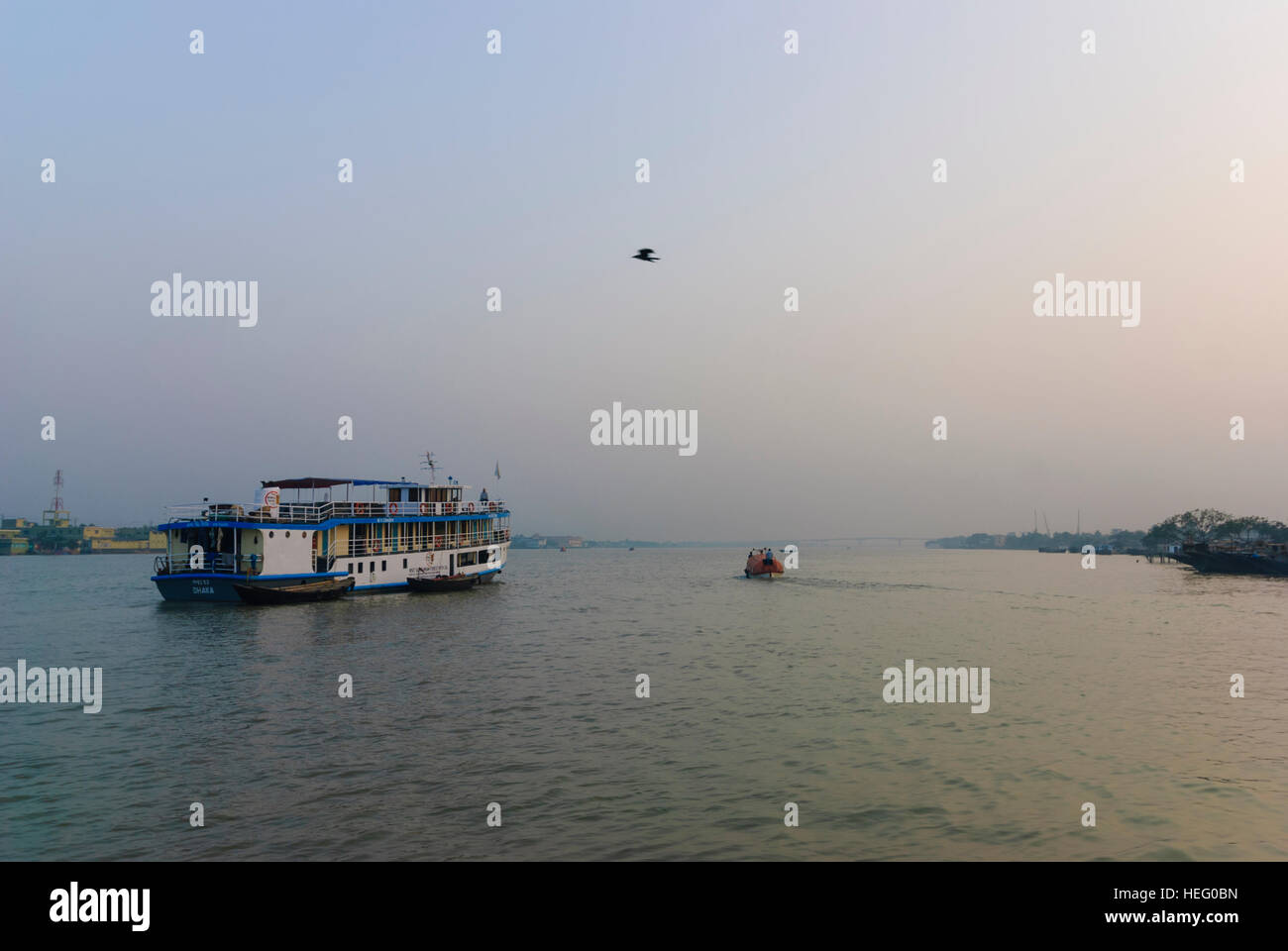Khulna: Rupsa River, Khulna Division, Bangladesh Stock Photo