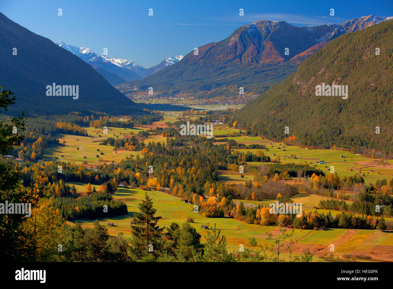 Austria, Tyrol, Gurgltal nearby Imst and Tarrenz Stock Photo