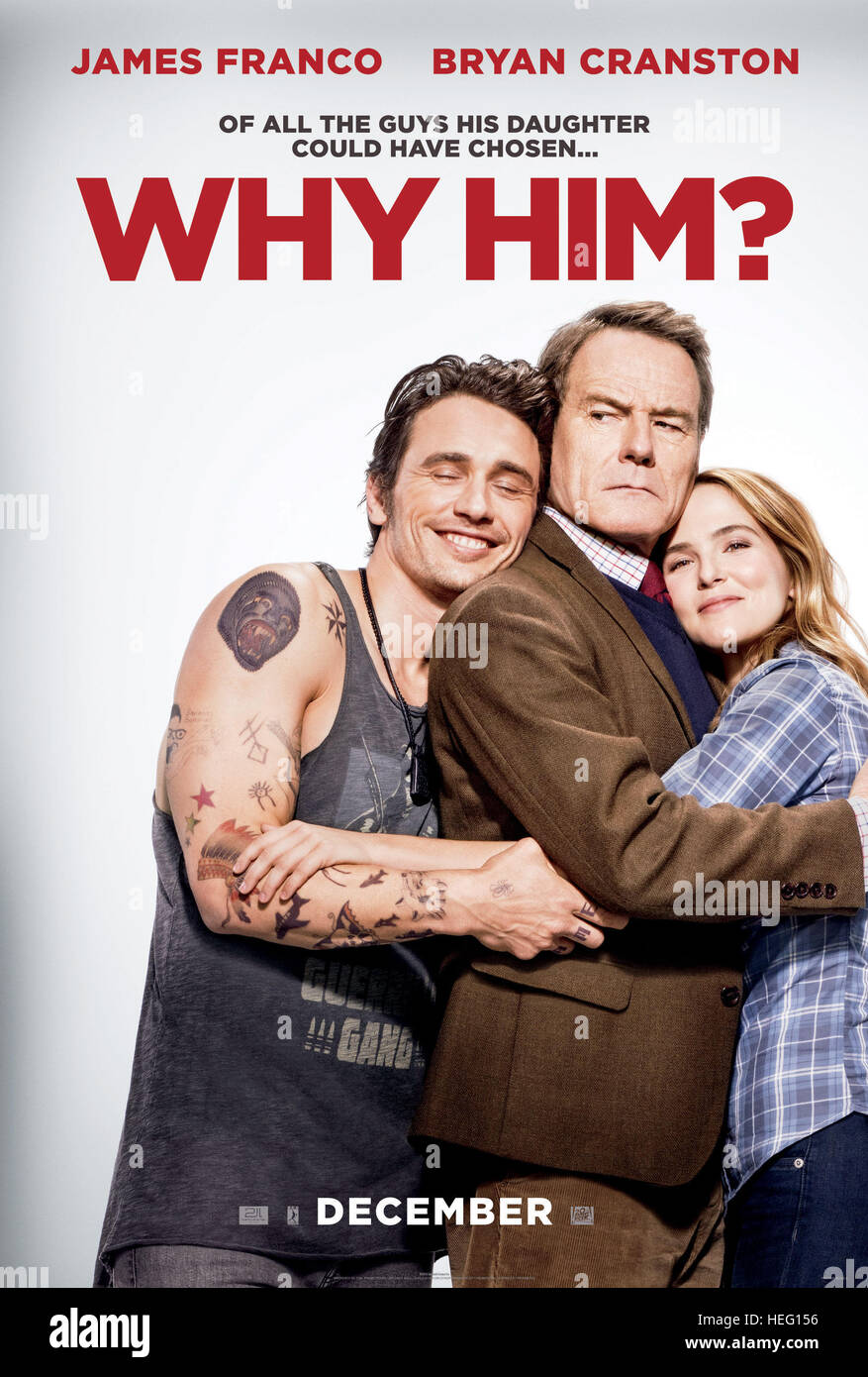 WHY HIM?, US advance poster, from left Zoey Deutch, James Franco