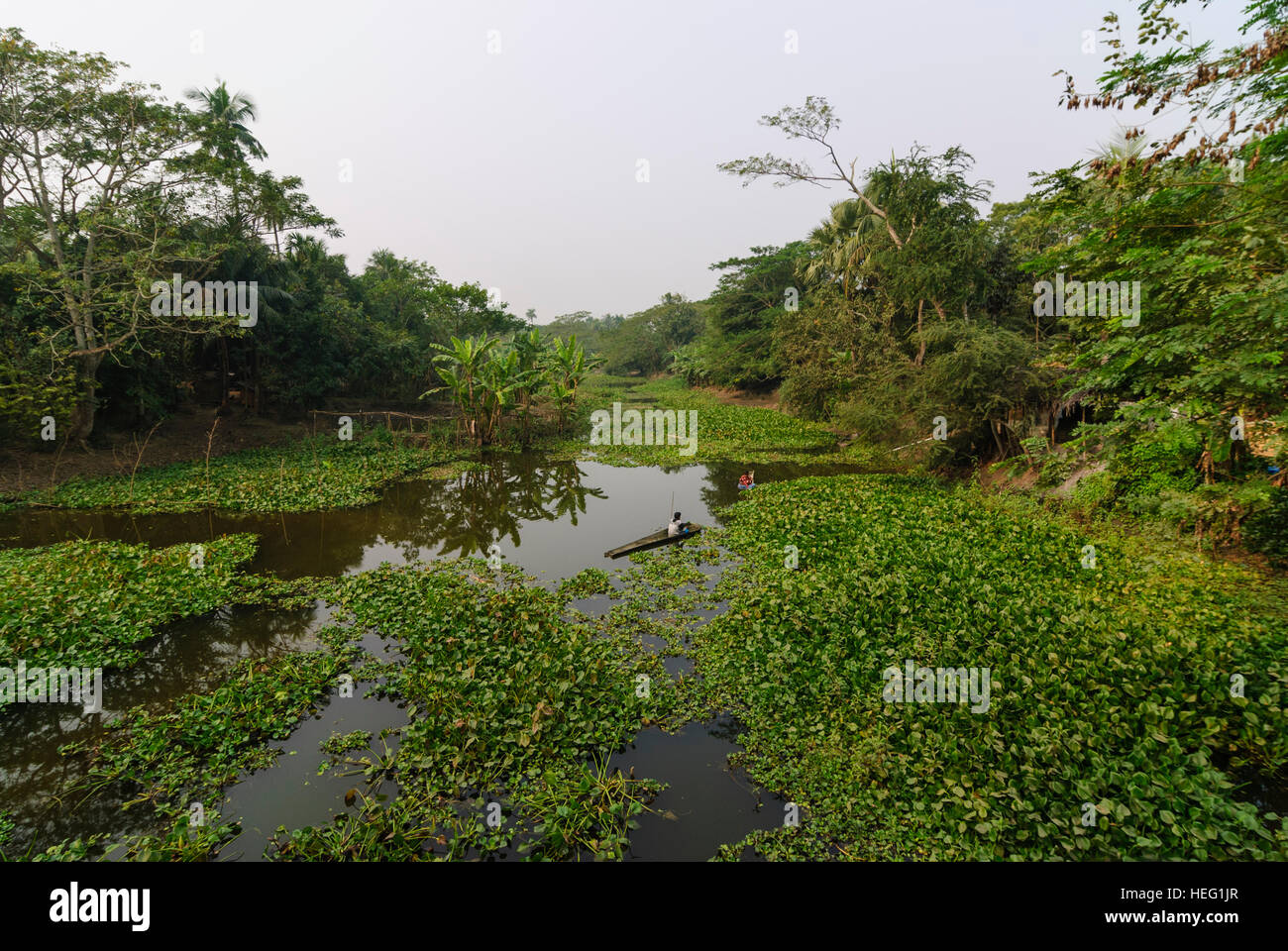 Gobra: River arm, Khulna Division, Bangladesh Stock Photo