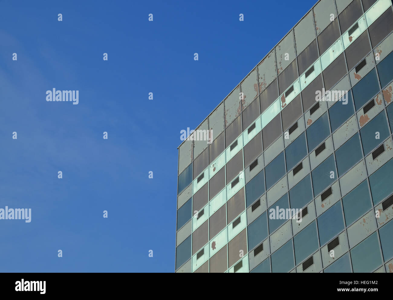 blue office building Stock Photo - Alamy