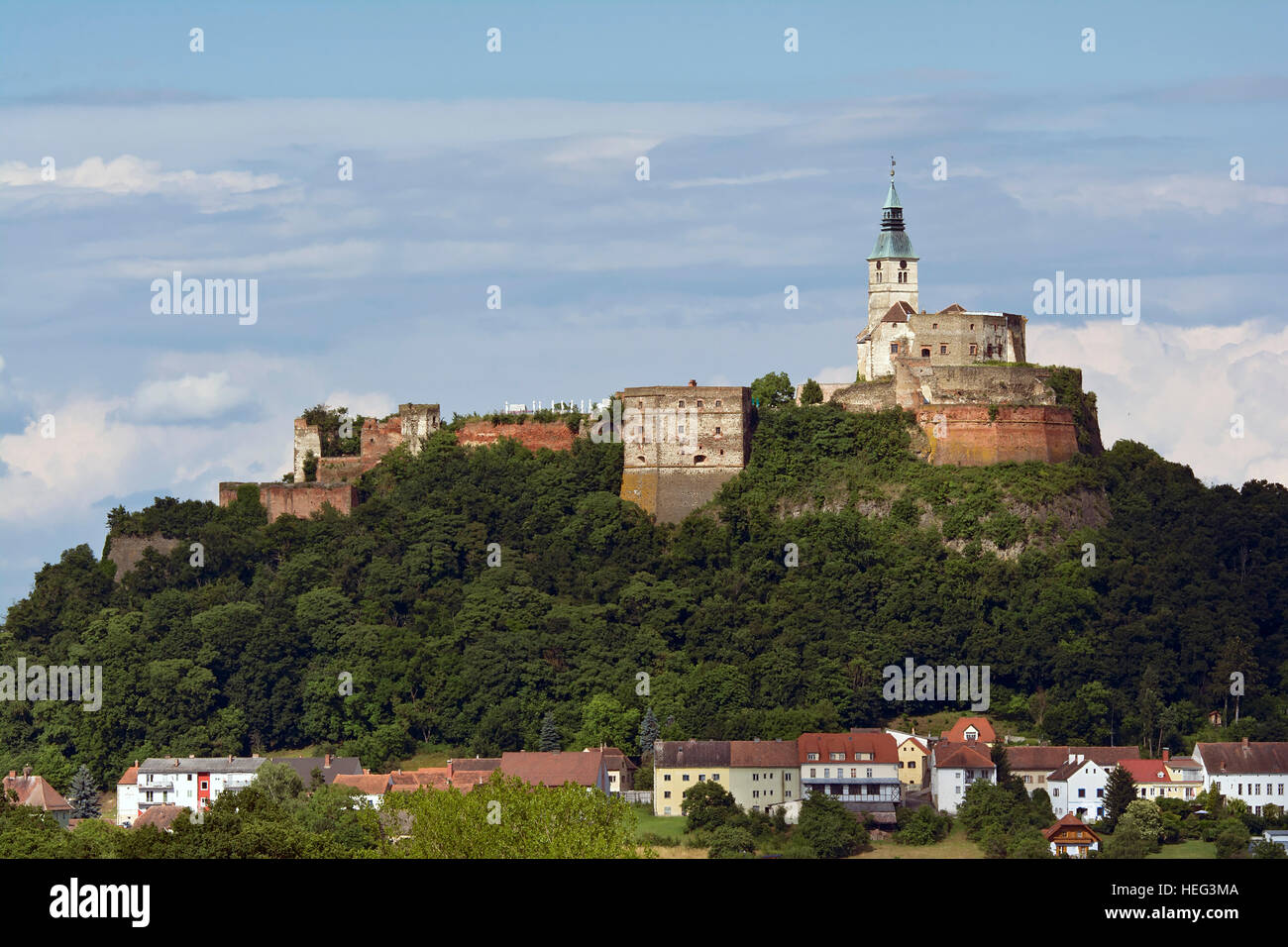 Güssing Castle, Güssing, Burgenland, Austria Stock Photo